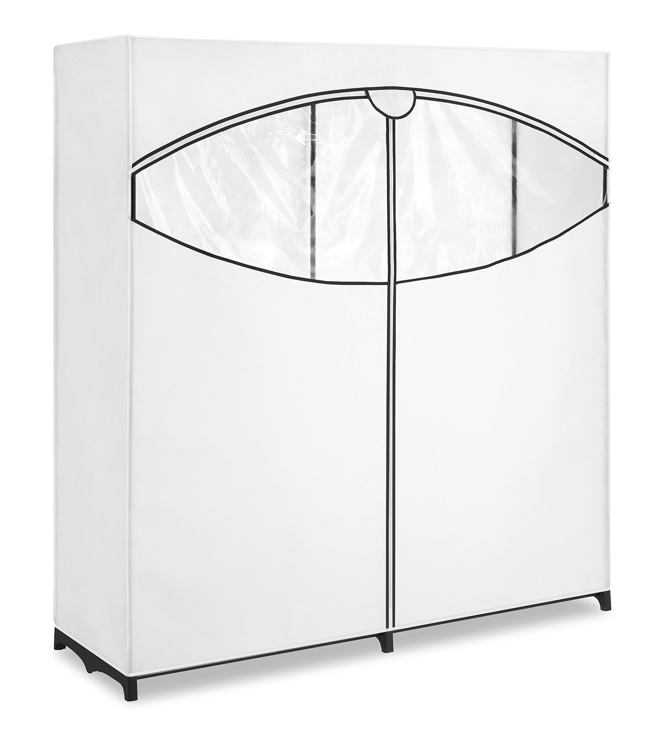 Extra-Wide Clothes Closet, 60” with, White Cover