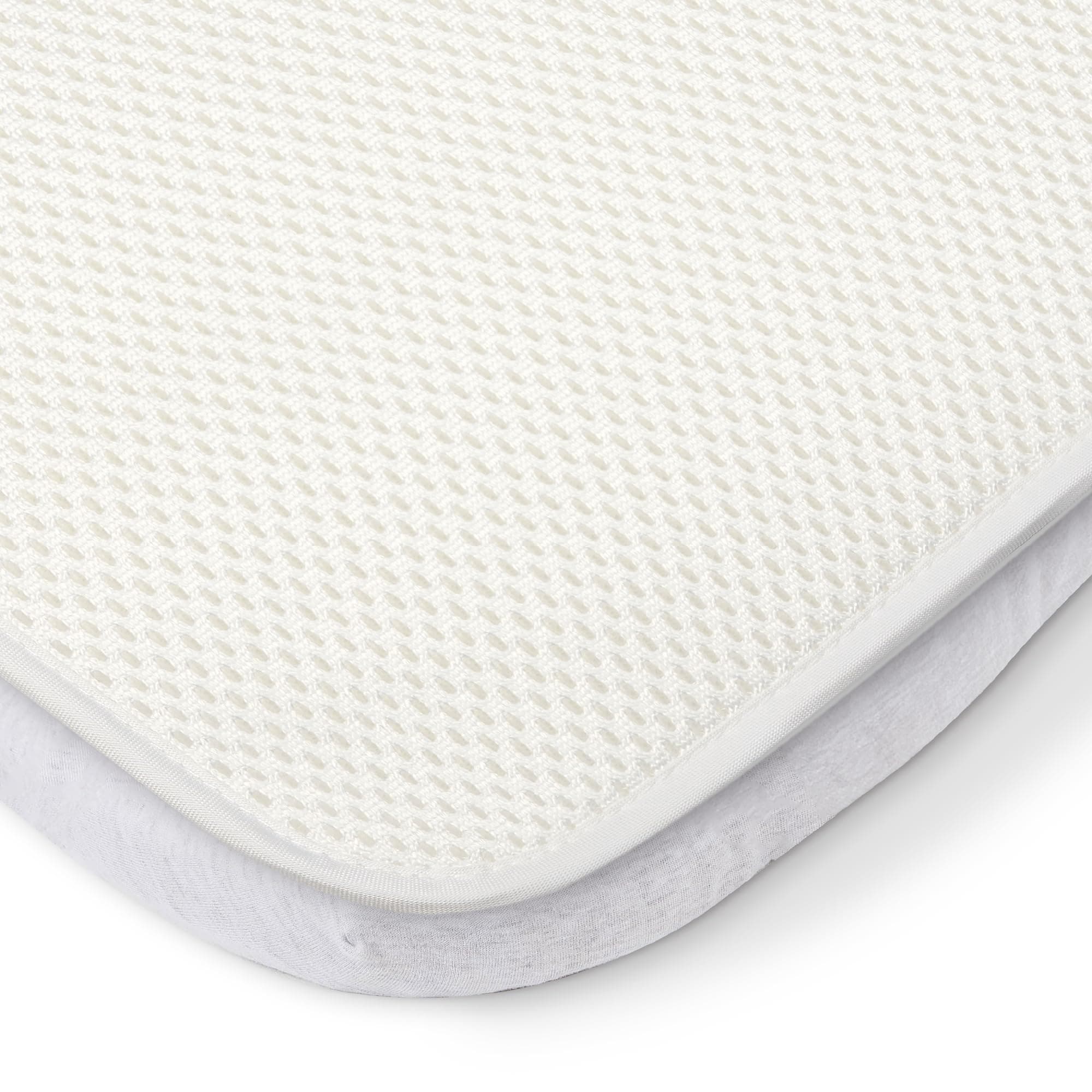 Tutti Bambini Crib Mattress Protector, fits CoZee Baby Bedside Cribs - 100% Waterproof, Machine Washable, Absorbent Cotton Fabric - White (83cm x 52cm x 0.4cm) - Breathable, Polyester