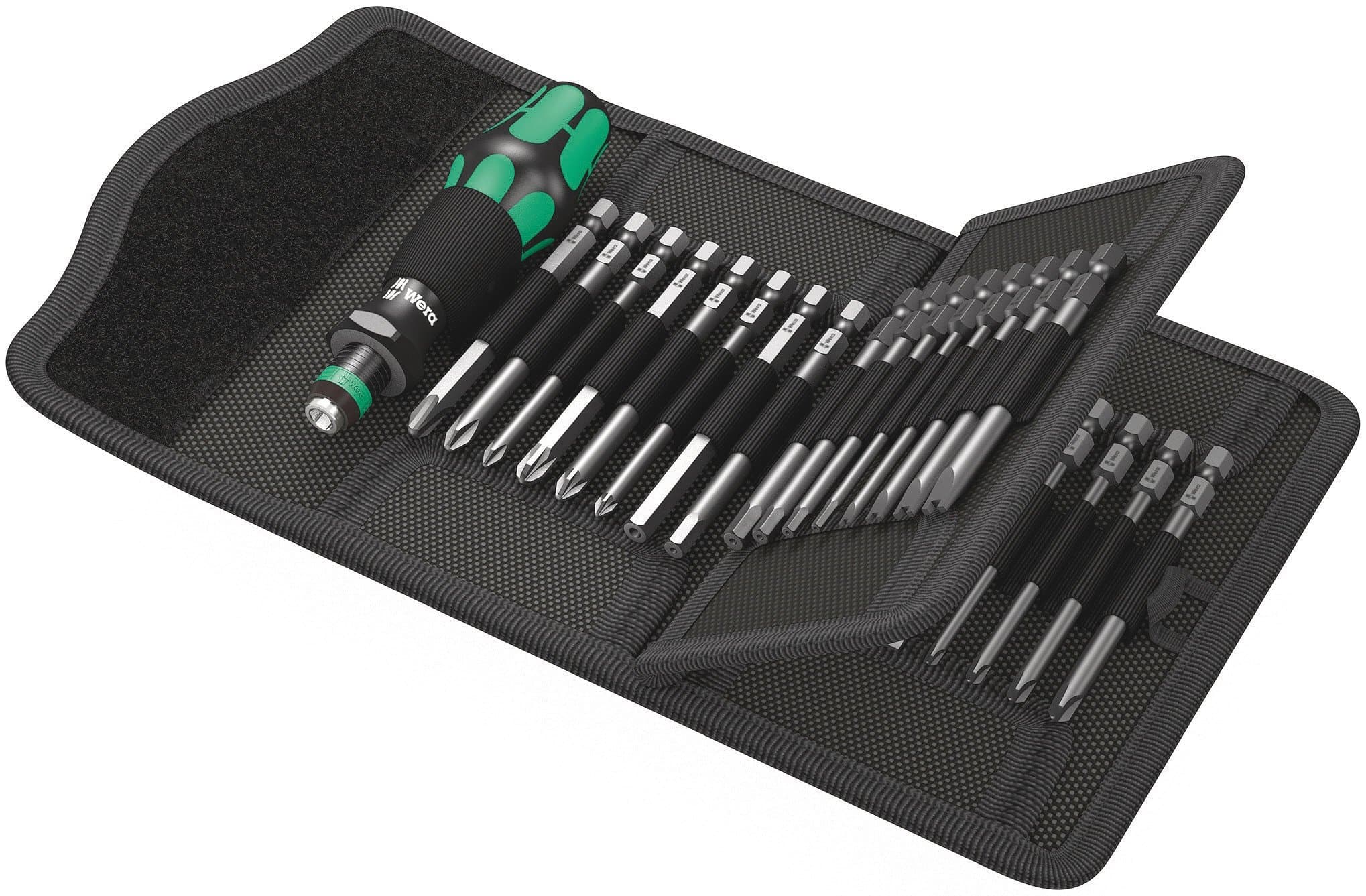 Kraftform Kompakt 62 Bitholding Screwdriver and Pouch Set, 33-Pieces