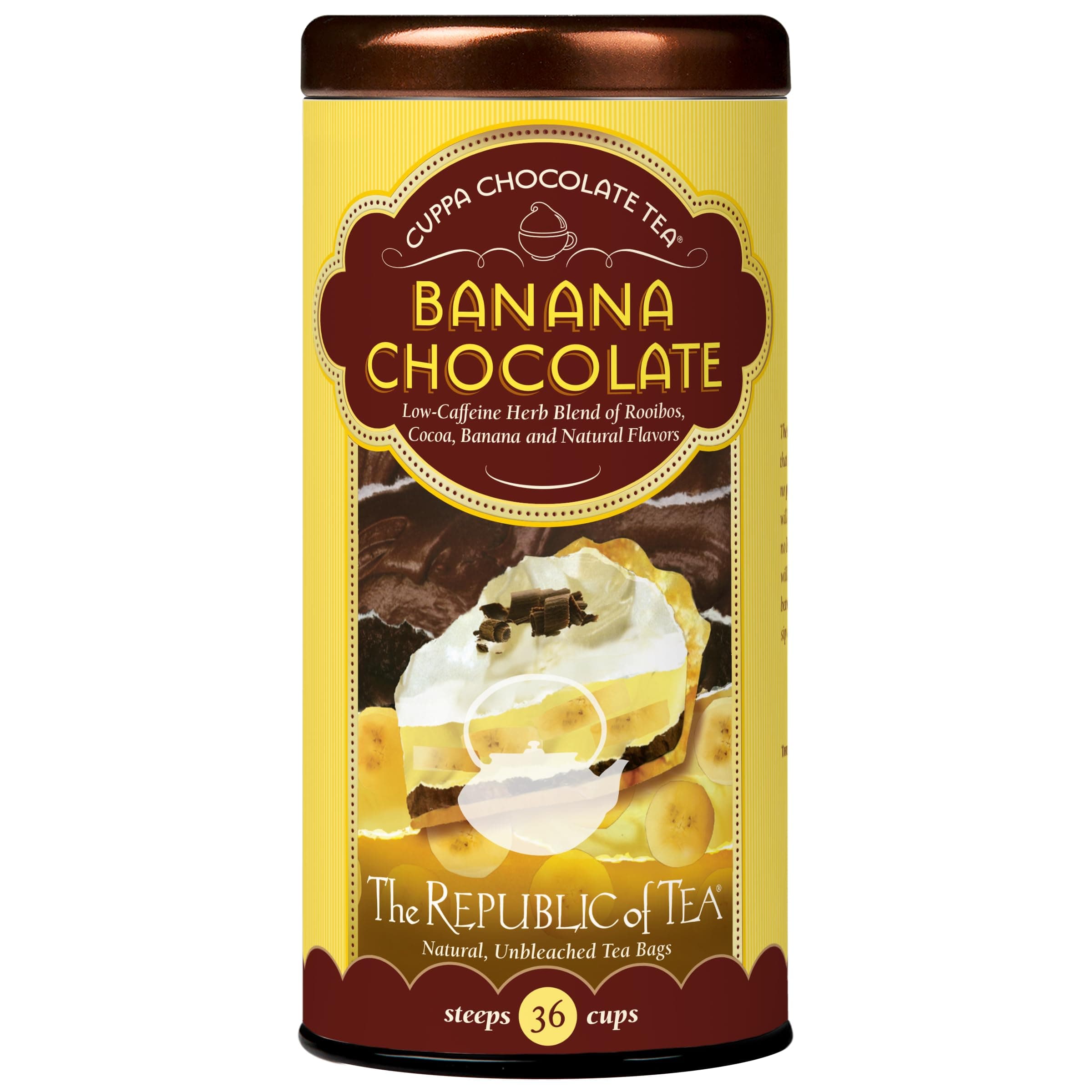 REPUBLIC OF TEA Banana Chocolate Red Tea, 36 CT