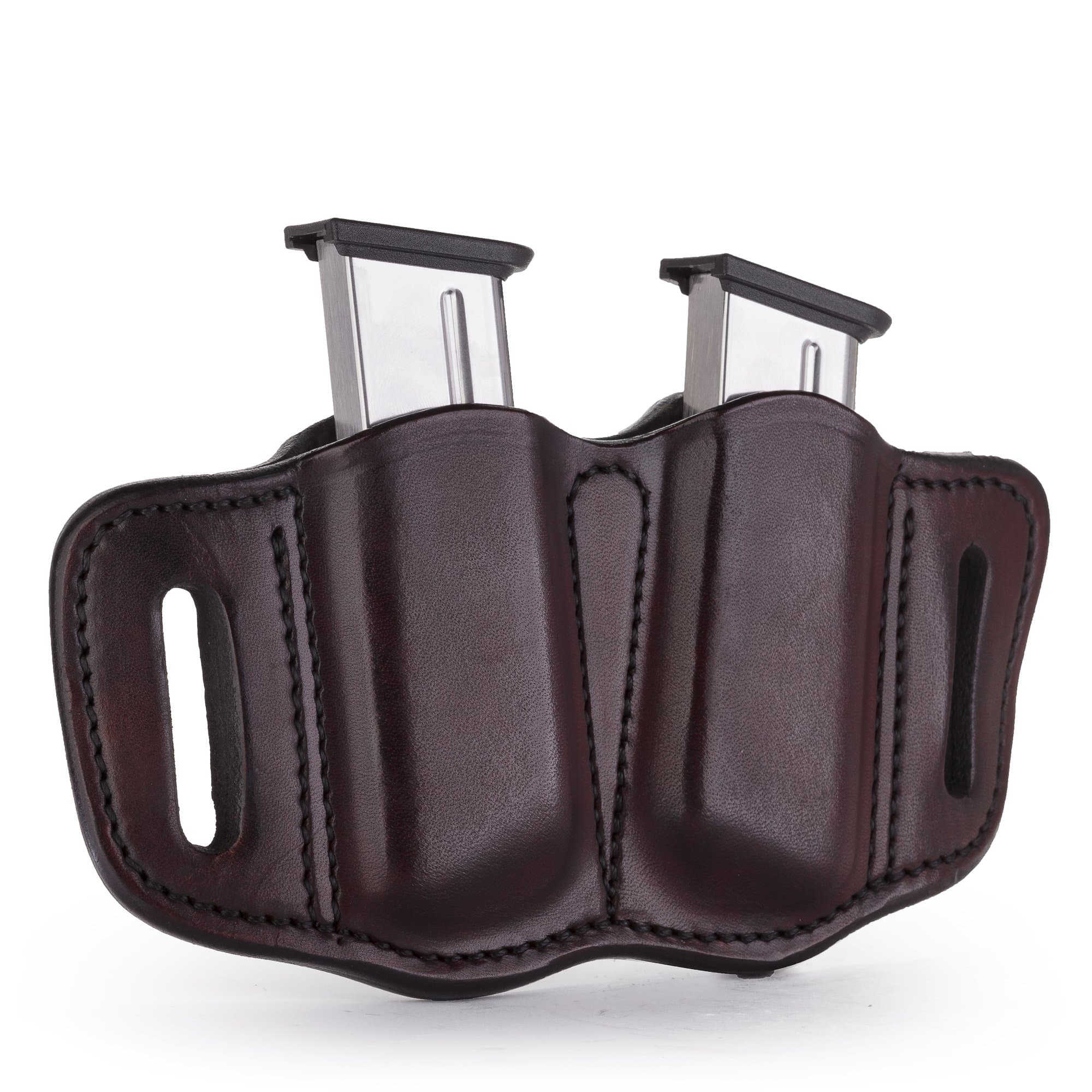 Mag Holster 2.1 - Double Mag Pouch for Single Stack Magazines, OWB Magazine Pouch for Belts