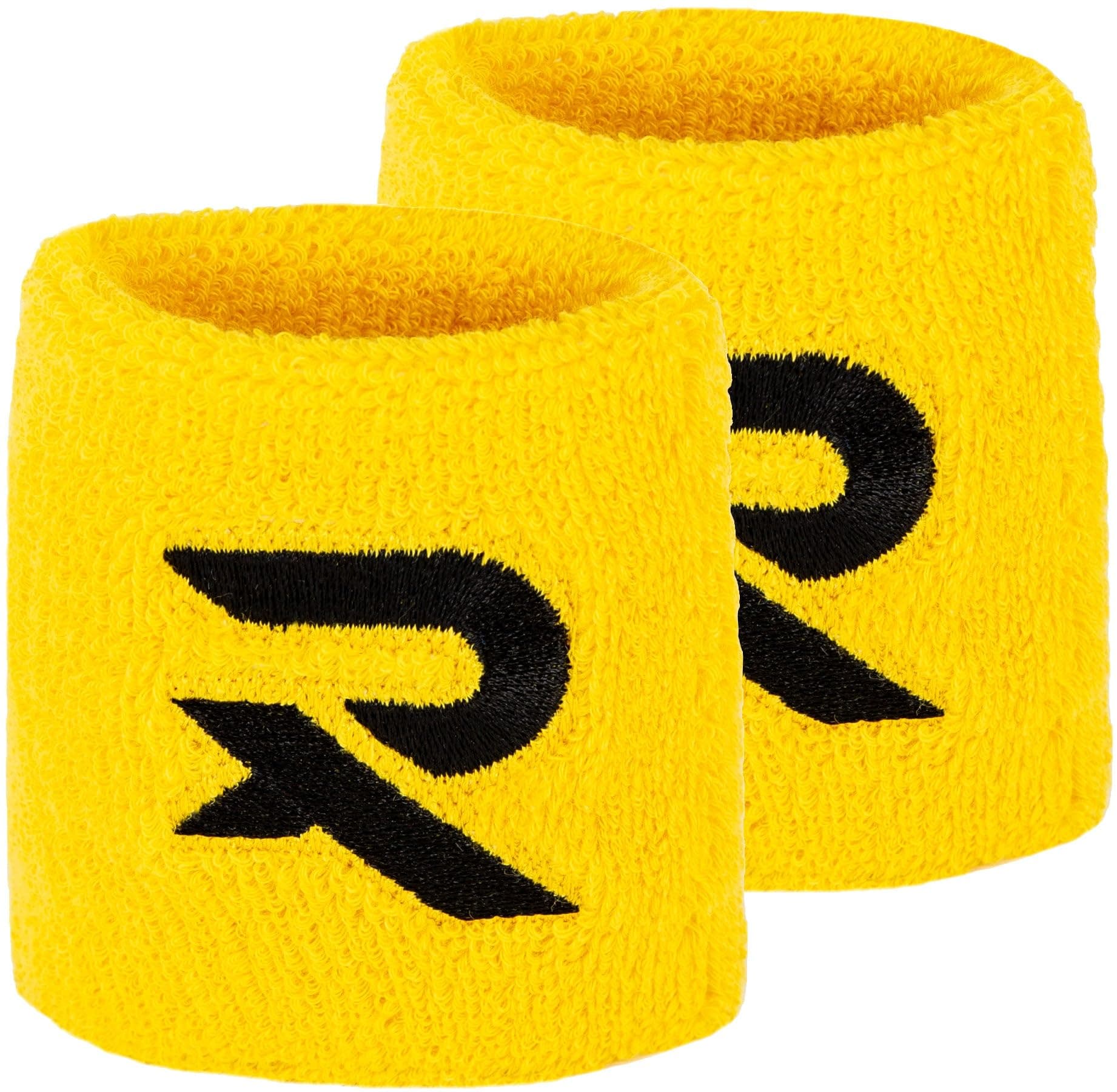 Raquex Cotton Wristbands - Soft cotton stretchy material. 8cm or 13cm widths. Sports sweat bands for men and women. 7 colour options