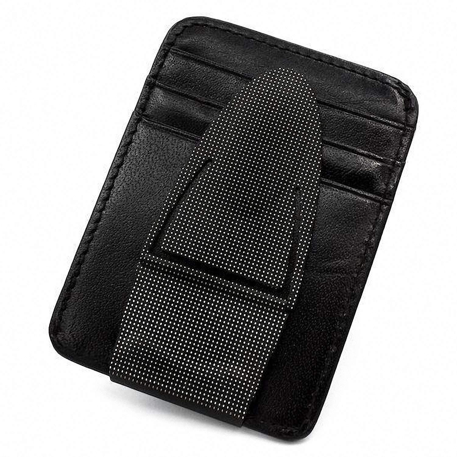 Money ClampGeneva Black Mesh MoneyClamp® with Wallet, The Only Money Clip that Never Loses Its Grip, Forever Warranty
