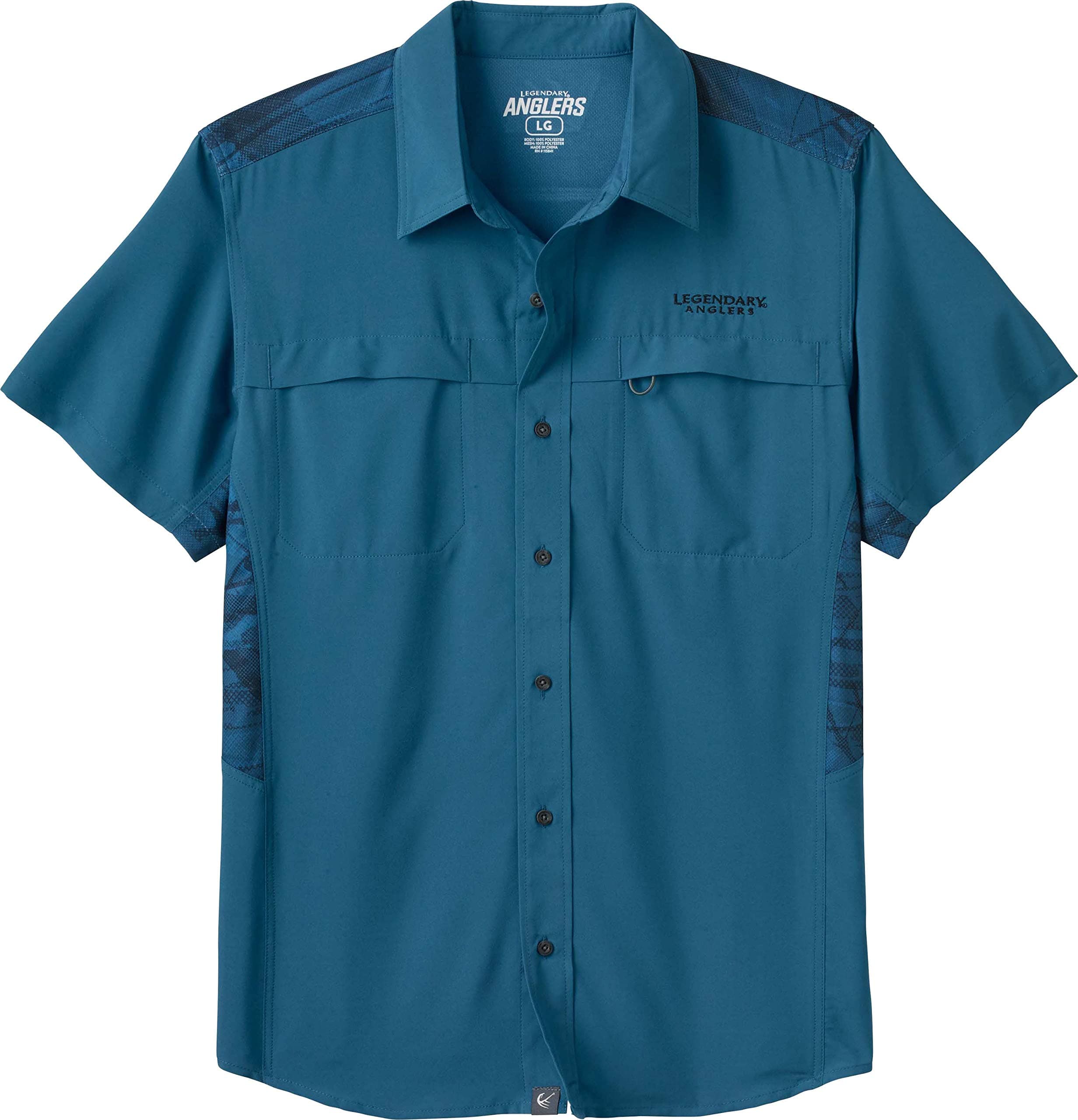 Legendary Whitetails Men's Open Water Short Sleeve Button Up Shirt