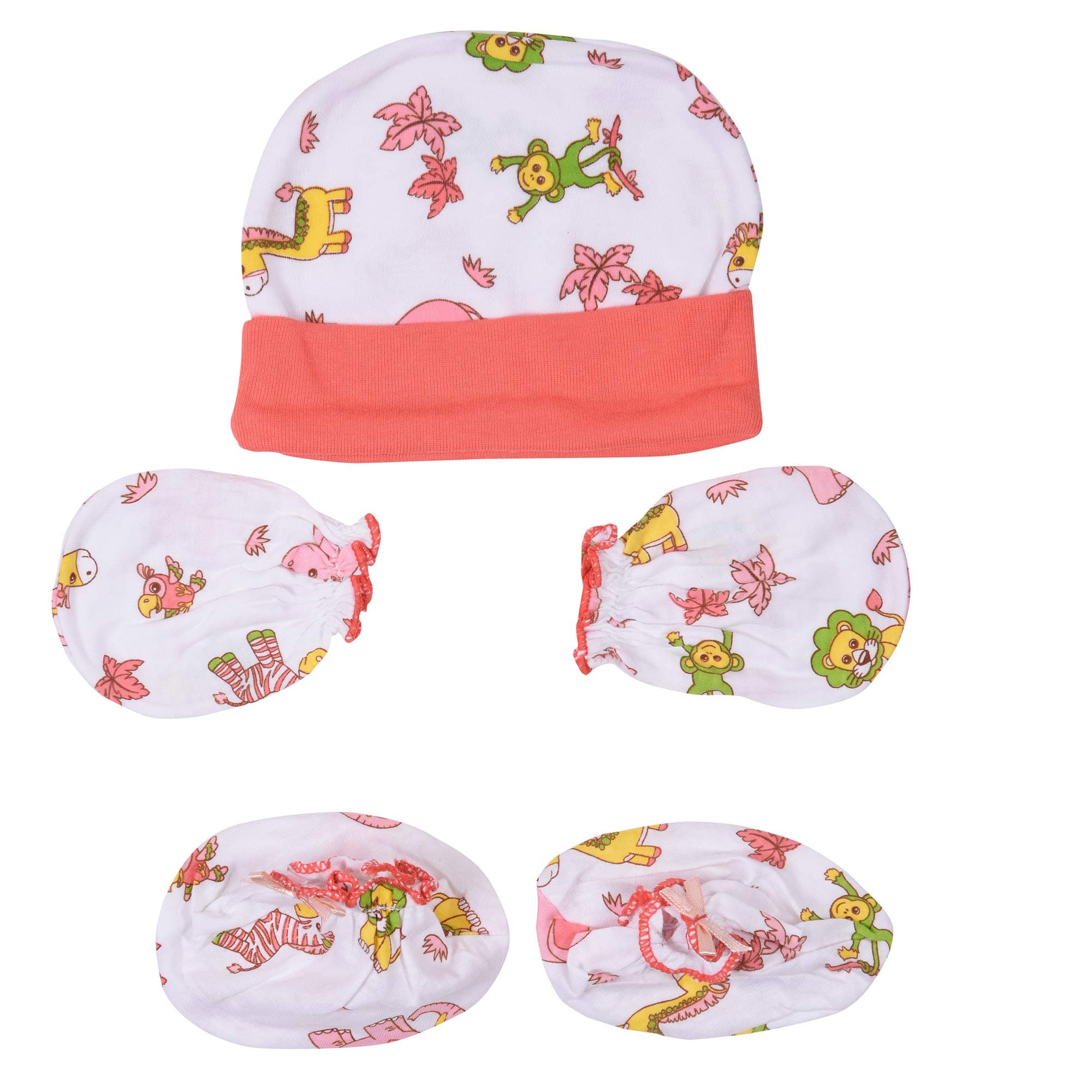 Mummamia New born Essentials Pack of Mittens, Booties and Cap in Pure Cotton