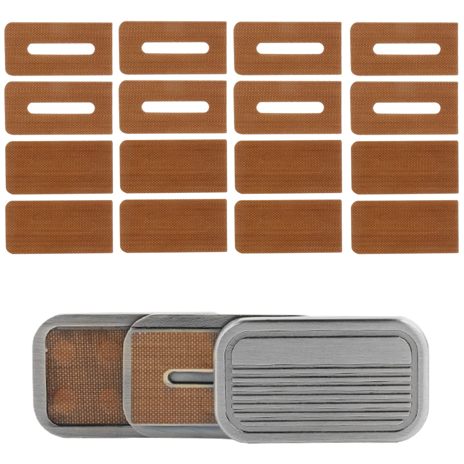 Silver CP3 Fidget Slider with 4 Set Smooth Stickers, Magnetic Metal Fidget Toys Men’s EDC Fidget Toy Stress Relief Toy, Office Desk Toys Gifts for Boyfriend and Father