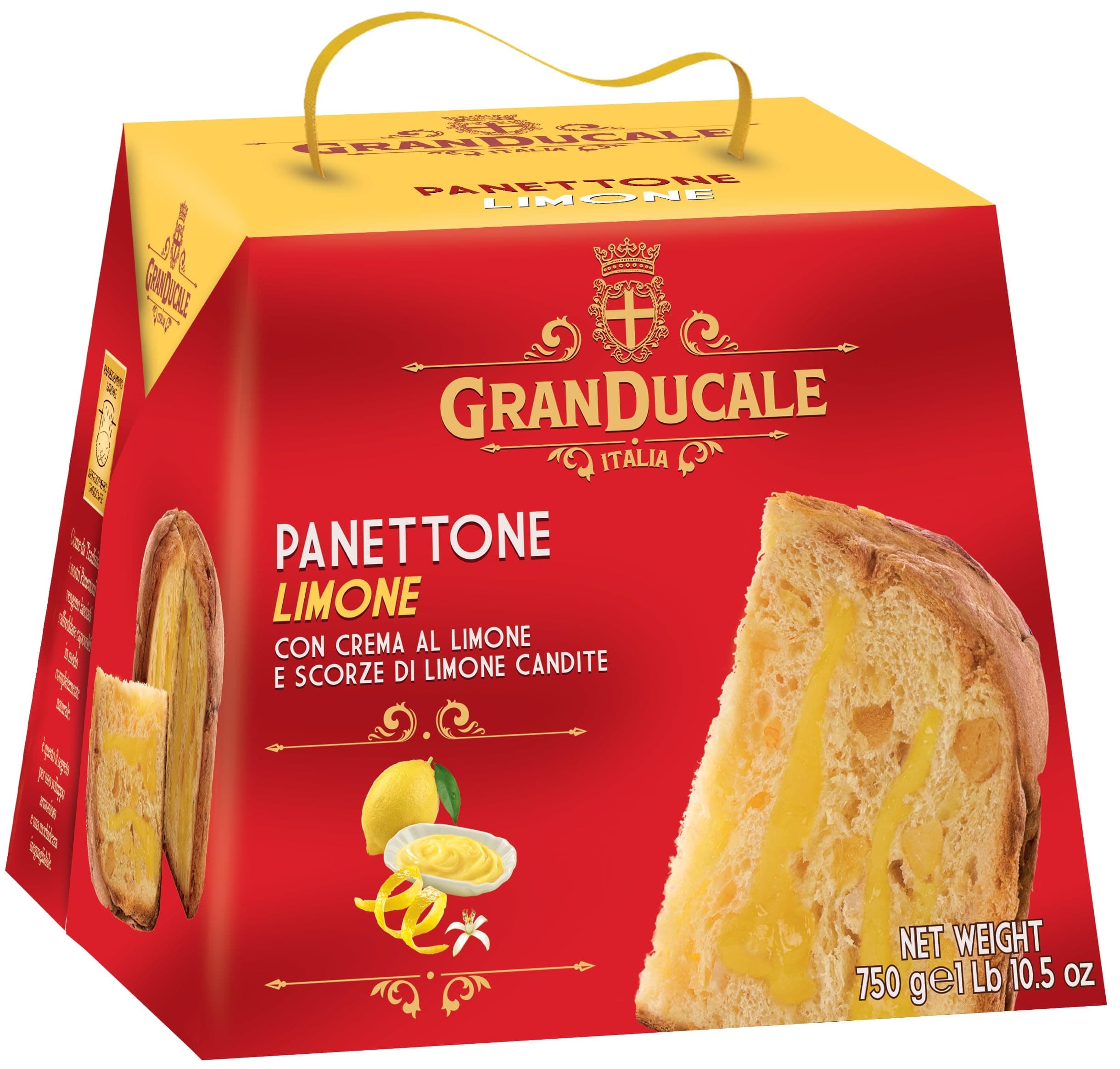 Gran Ducale Panettone Doppia Delizia Gran Limone (Lemon cream filled Panettone) 750g