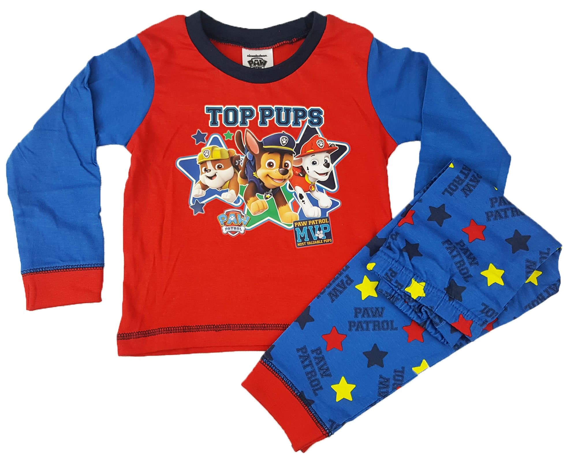 Baby Boys Paw Patrol Top Pups Long Length Pyjama Set 6 to 24 Months (18-24 Months)