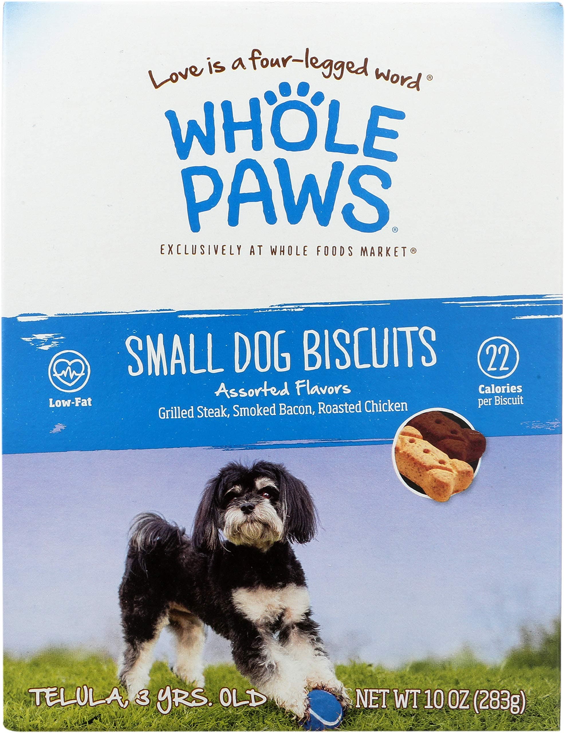 Whole Paws, Small Dog Biscuits, Assorted Flavors, 10 Ounce