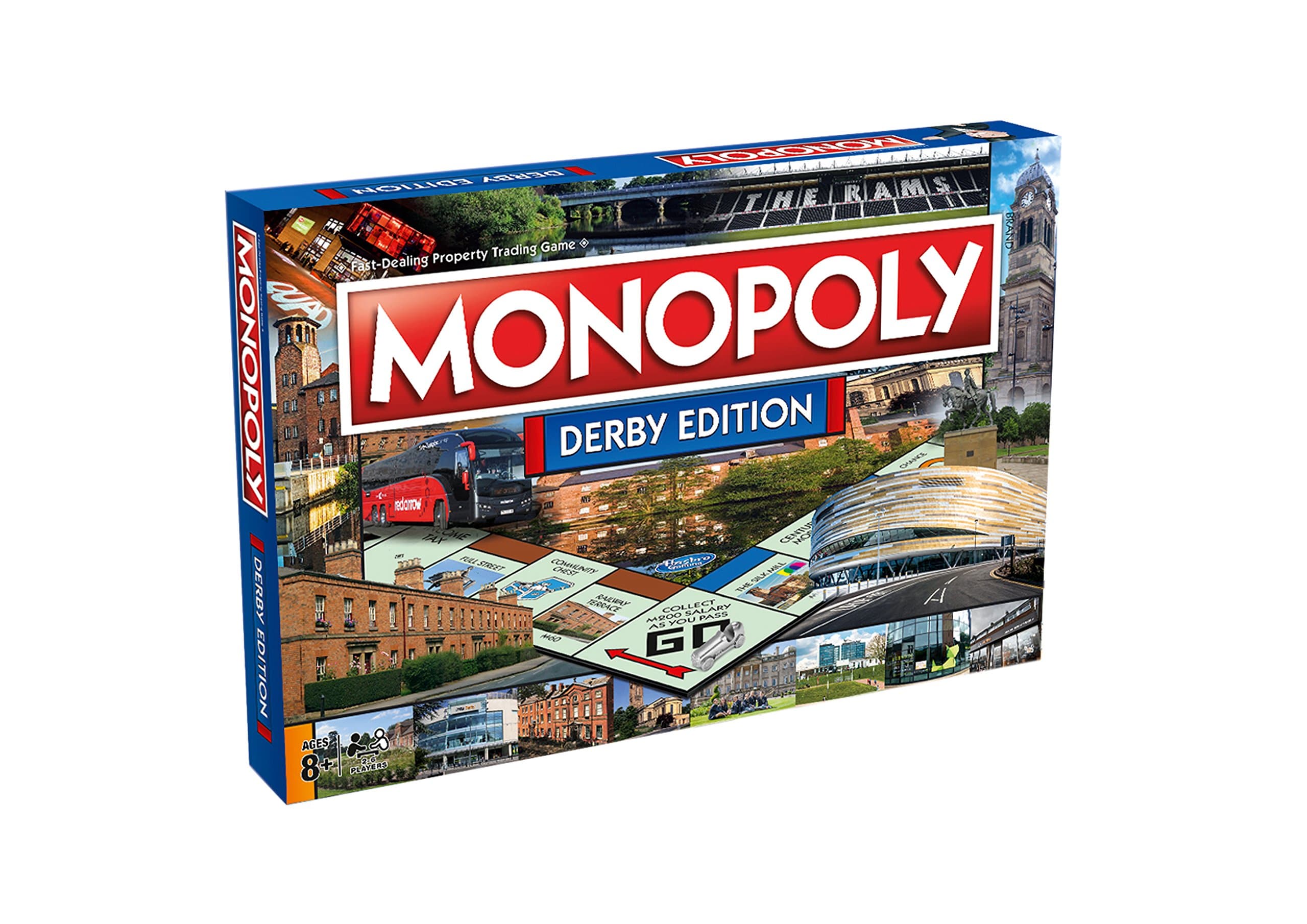 Winning MovesDerby Monopoly Board Game, Advance to Derby Cathedral, Derby County Football Club or The Silk Mill, 2–6 players makes a great gift for ages 8 plus