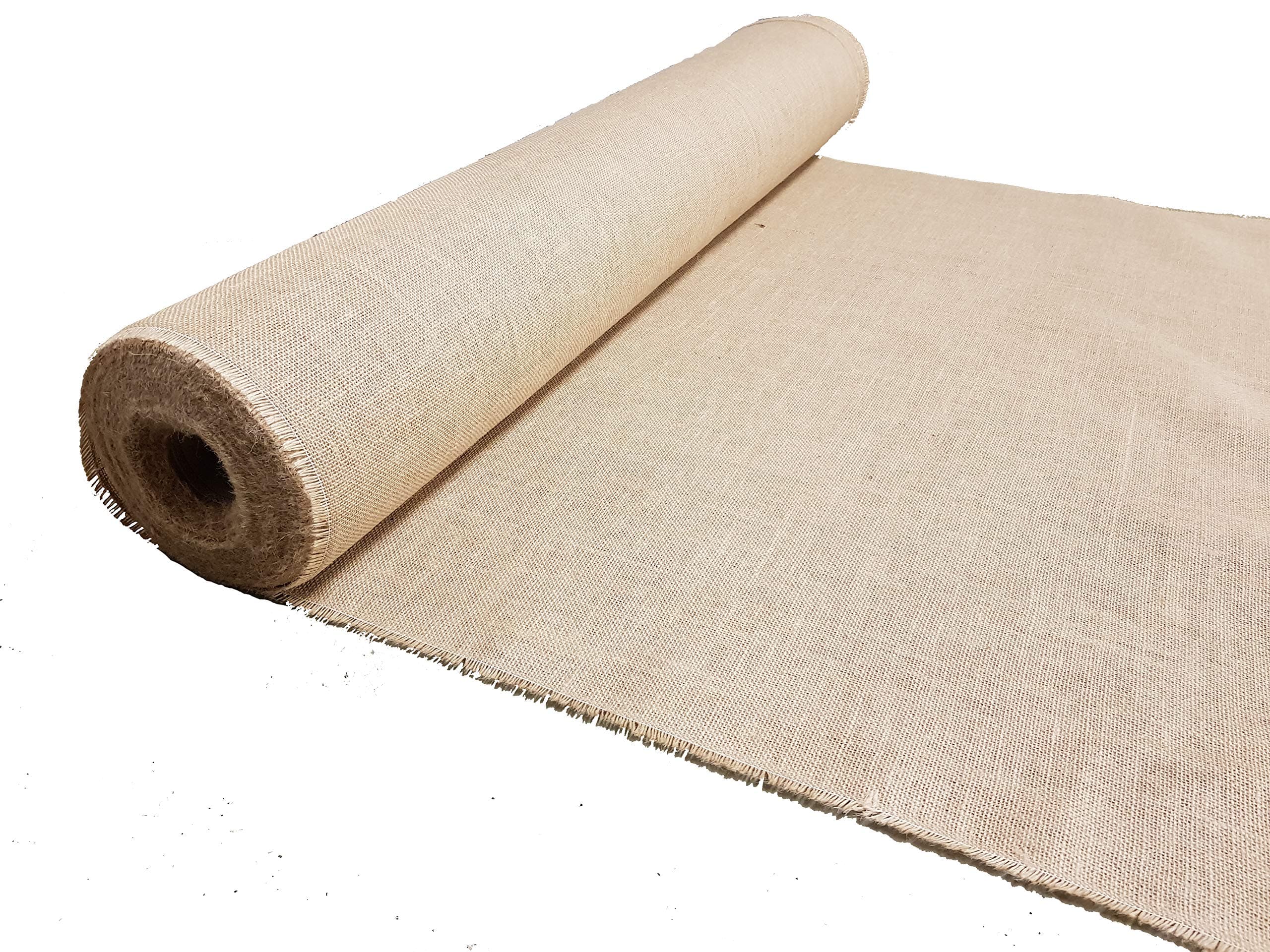 Luxury FINE Woven Hessian Jute 100cm Wide 10oz 320gsm ~ Burlap Natural Craft Upholstery Sack Cloth (6 Metres)