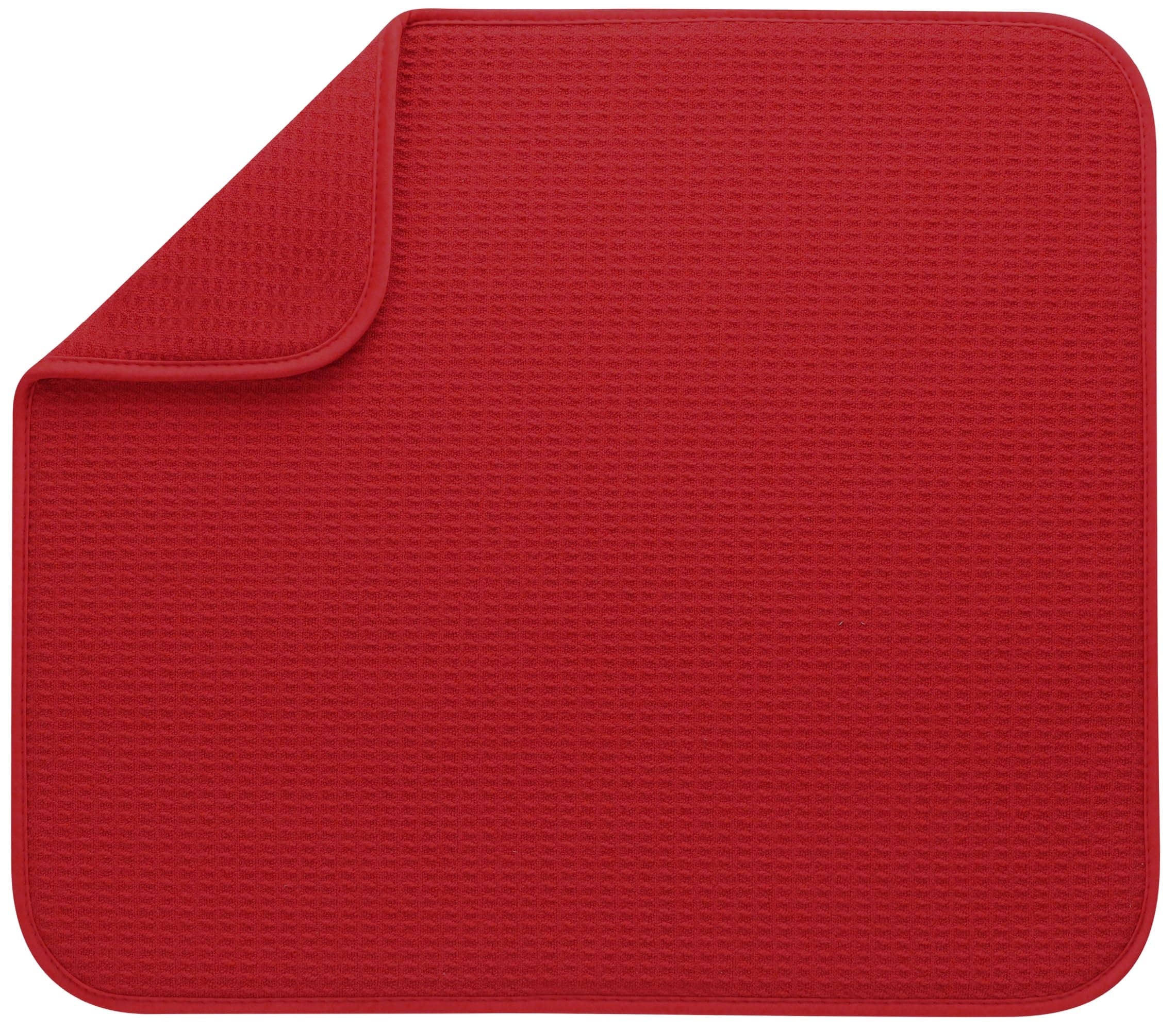 S&T INC. STS 408601 Dish Drying Mat Standard Red