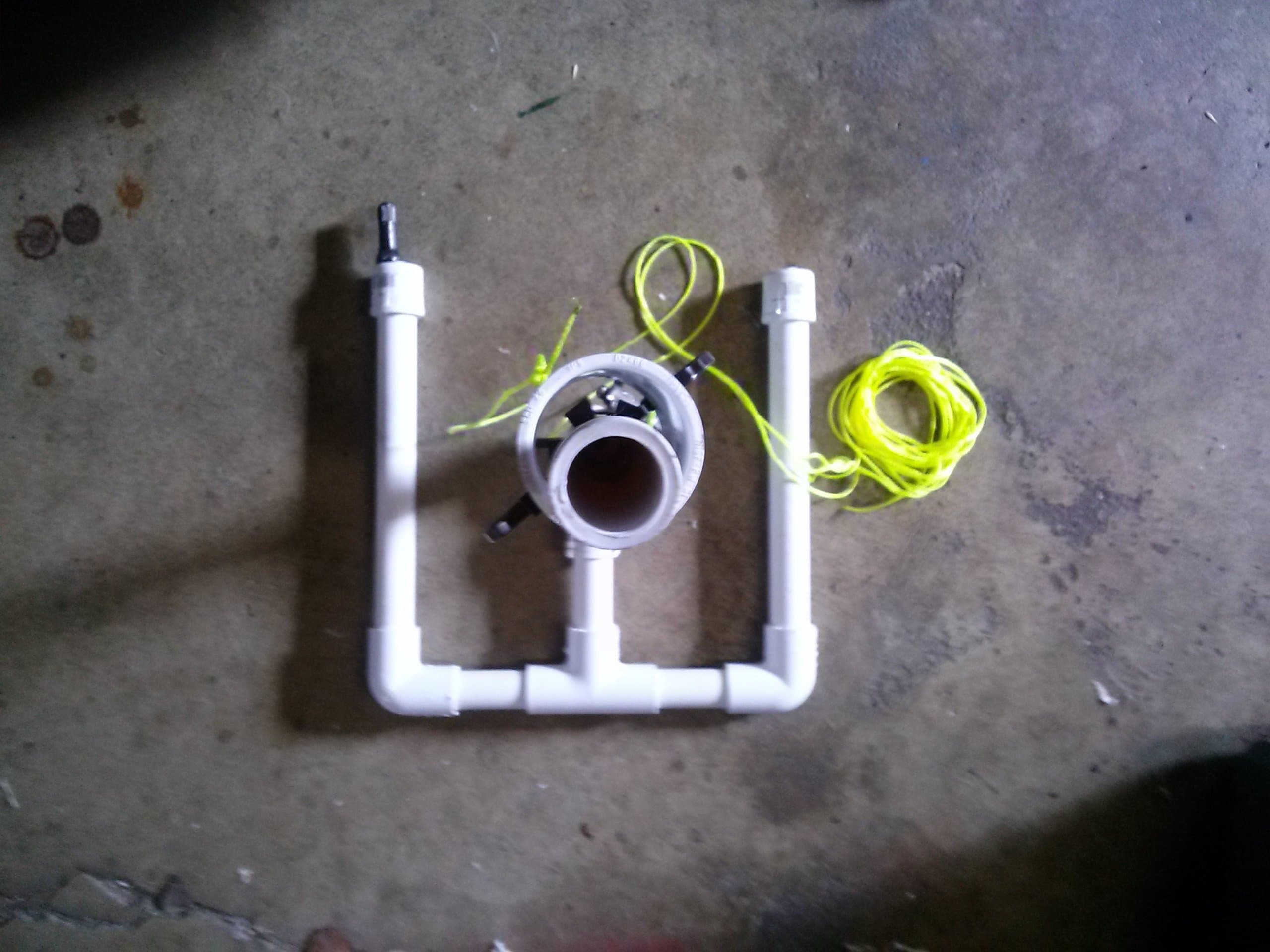 Soda Bottle Water Rocket Launcher Toy Do it Yourself Kit. Mini Base Prefabricated Parts, 10 to 15 Minute Assembly.