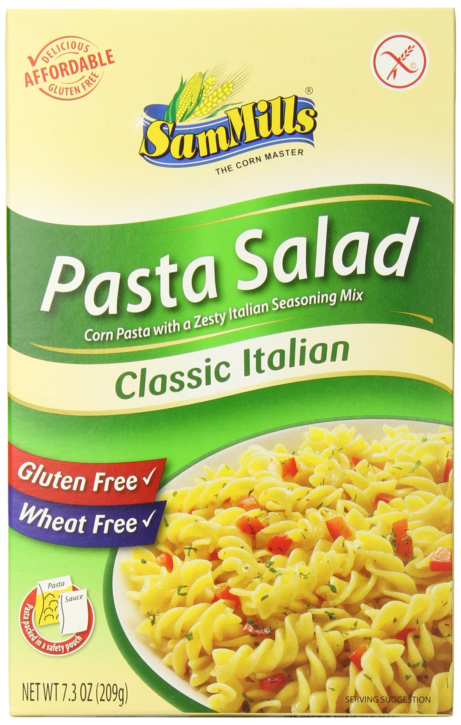 Sam Mills Classic Italian Pasta Salad, 7.2 Ounce (Pack of 6)