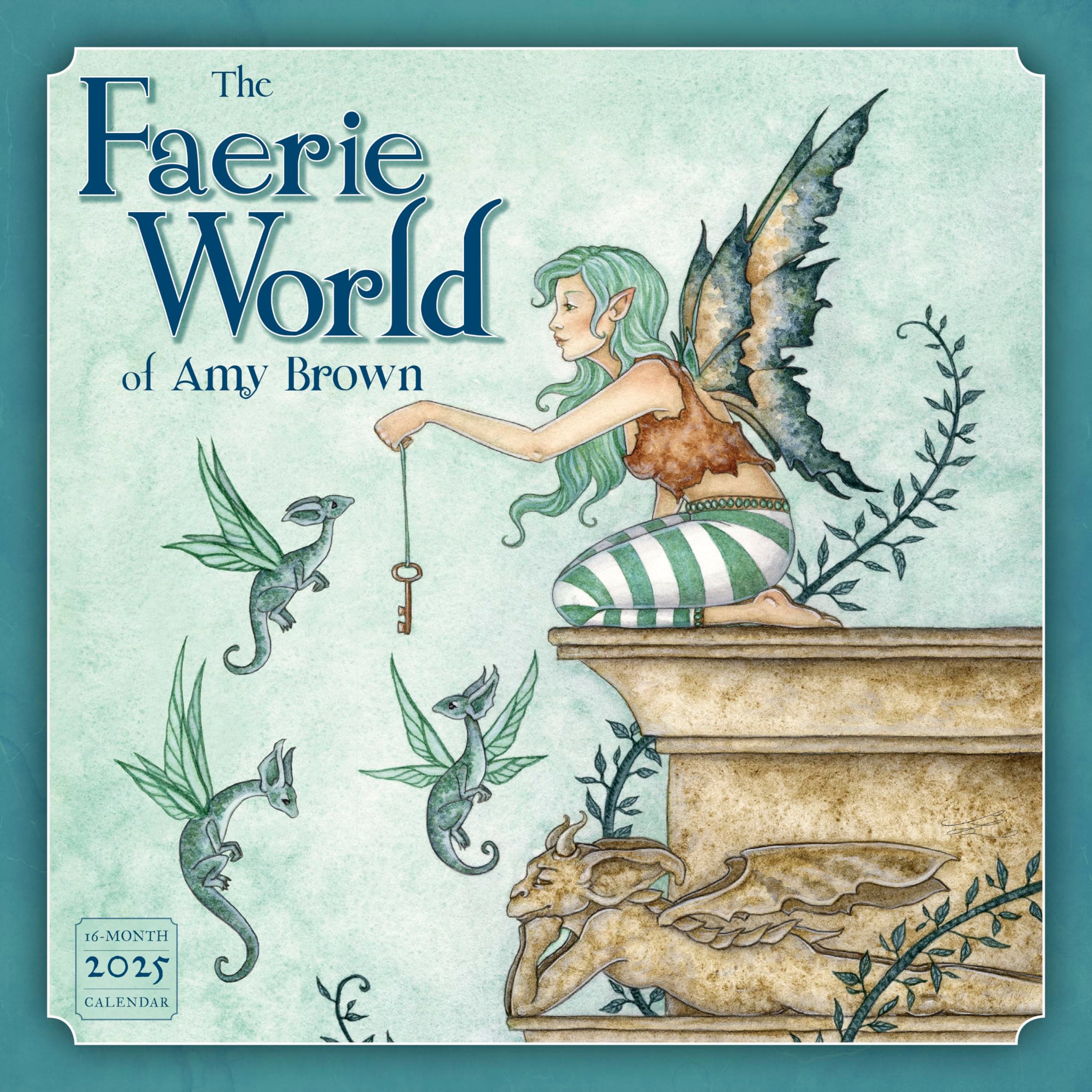 Faerie World of Amy Brown 2025 Wall Calendar, 12" x 12"