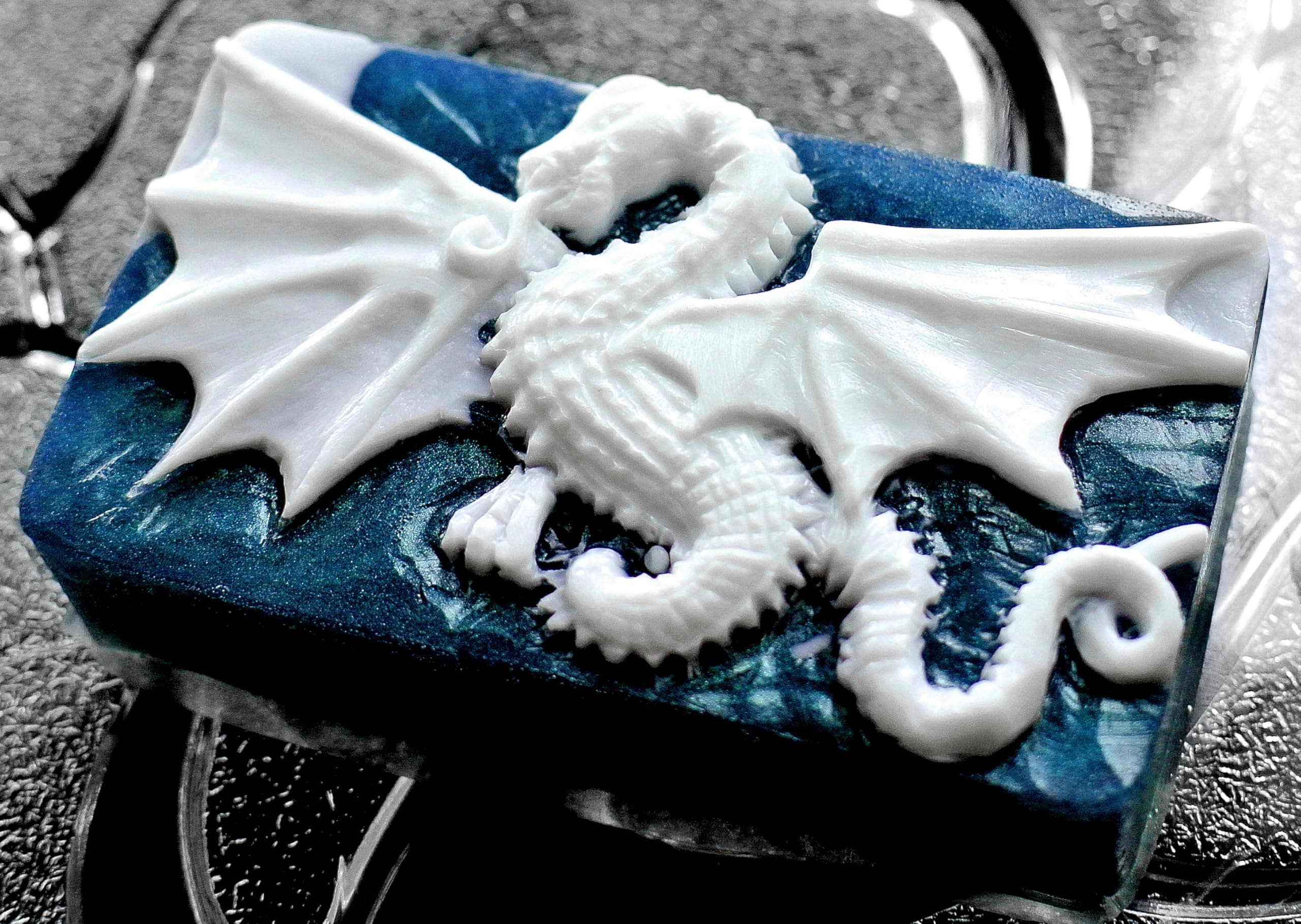 ARTCRAFTMOLDS Dragon Silicone Mold for SOAP Making, Crafting Tool