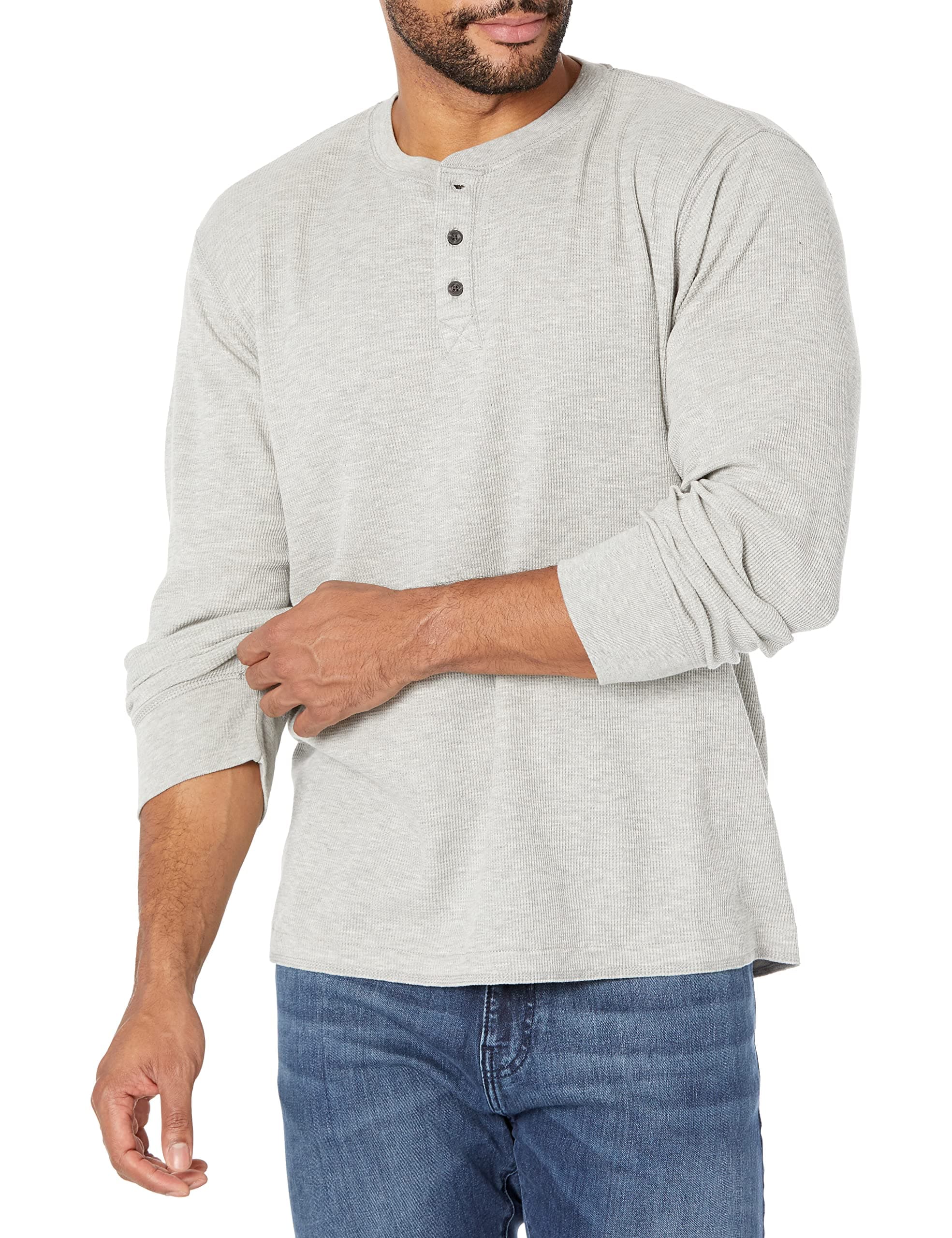 Wrangler Authentics Men's Long Sleeve Waffle Henley