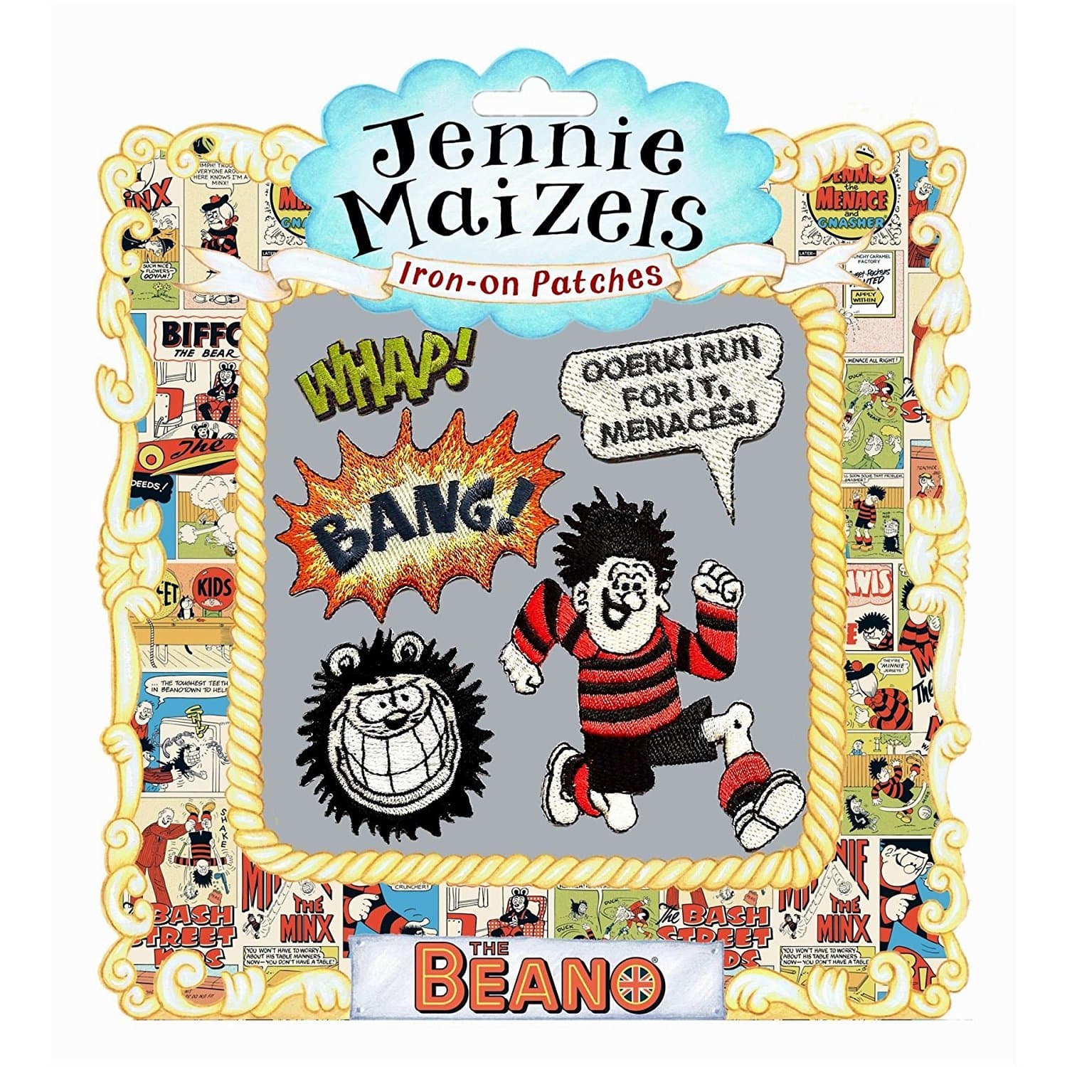 Iron on Clothes Plasters / Patches - Set of 5 Beano Designs