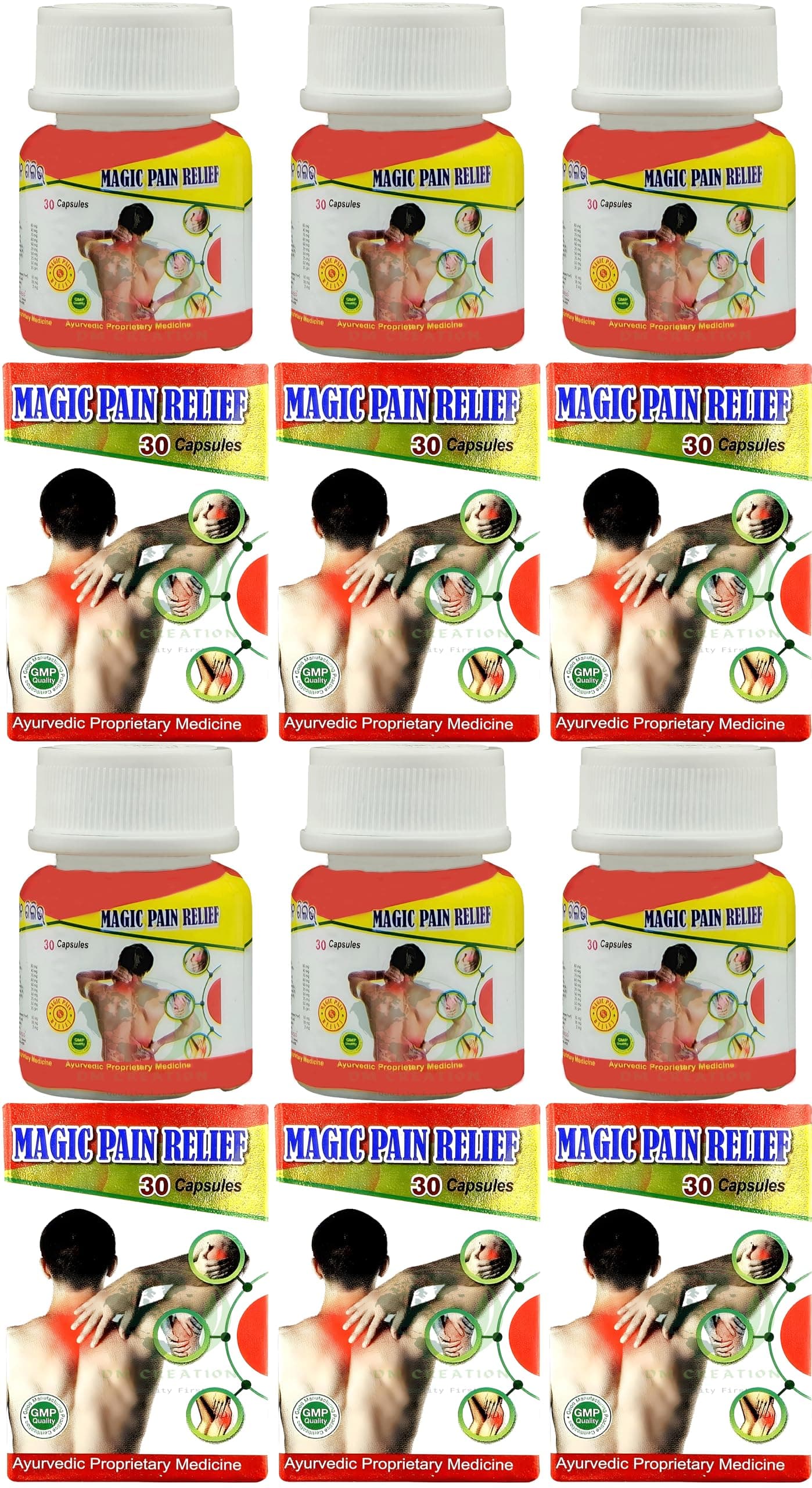 - MAGIC PAIN RELIEF 30 CAPSULES (Pack of 12)
