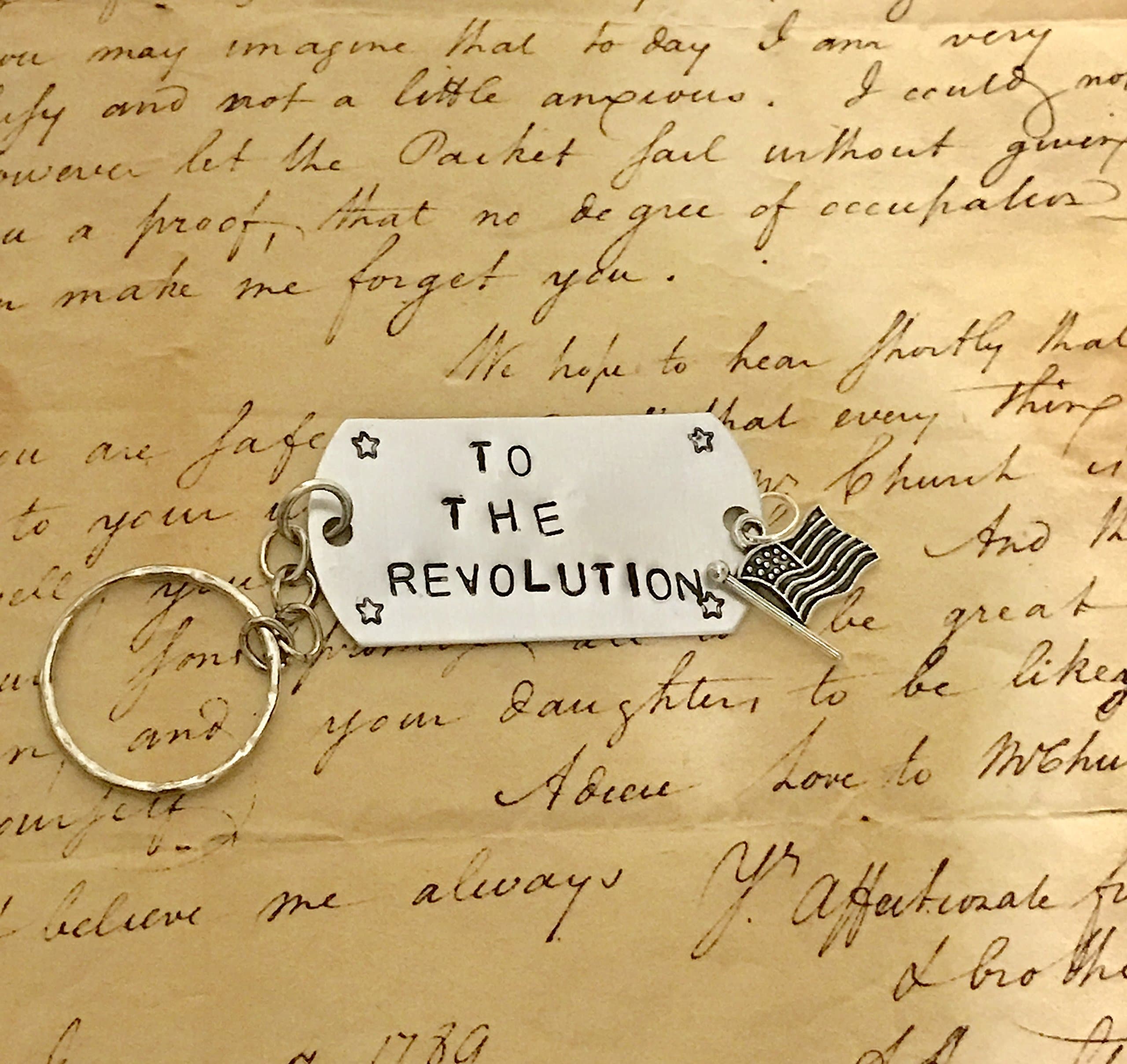 HAMILTON Broadway STORY OF TONIGHT Lyrics Keychain