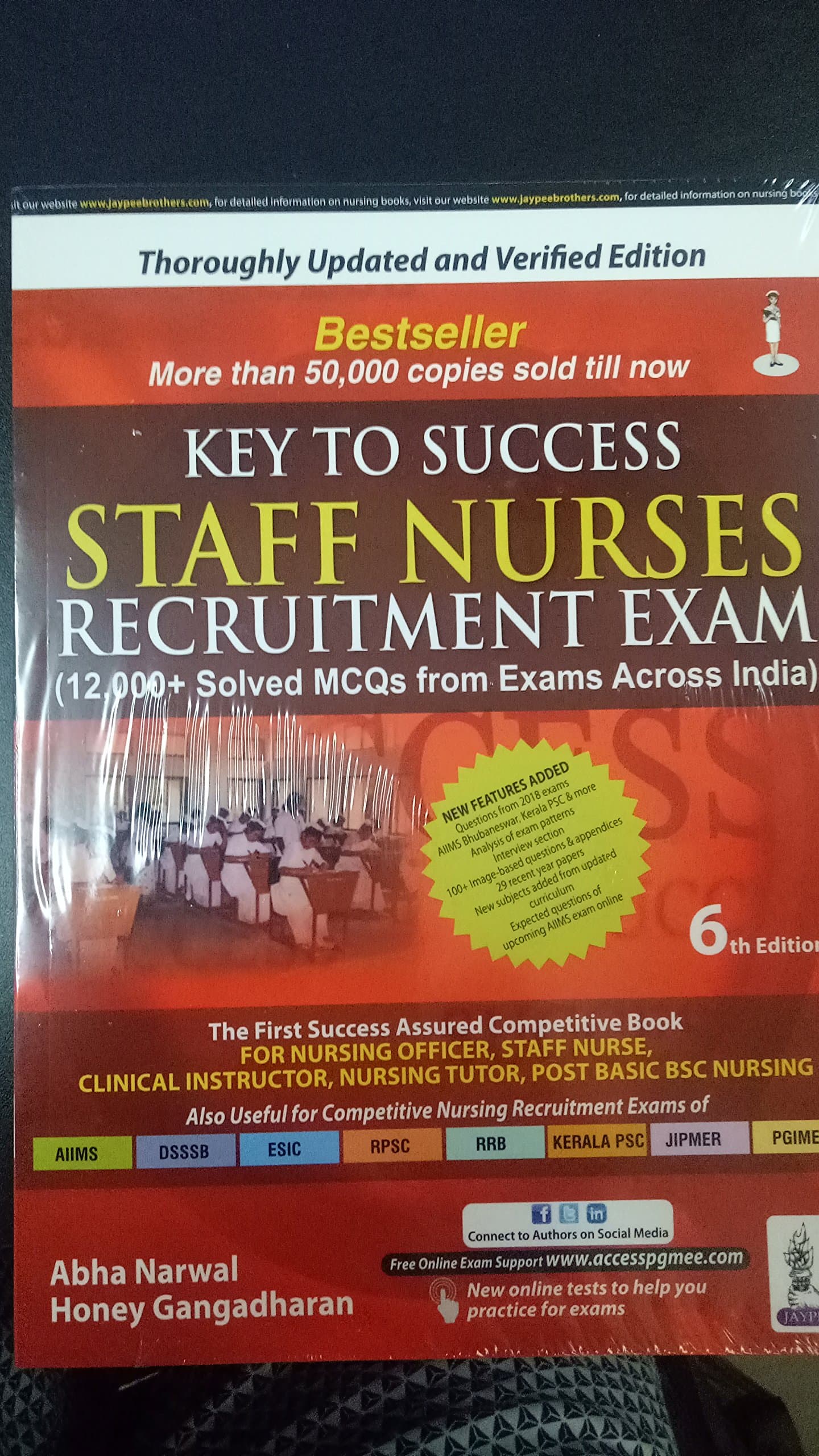 Key to Success Staff Nurses Recruitment Exam (12000+ Solved MCQs with Exams Across India) Paperback – 1 January 2018