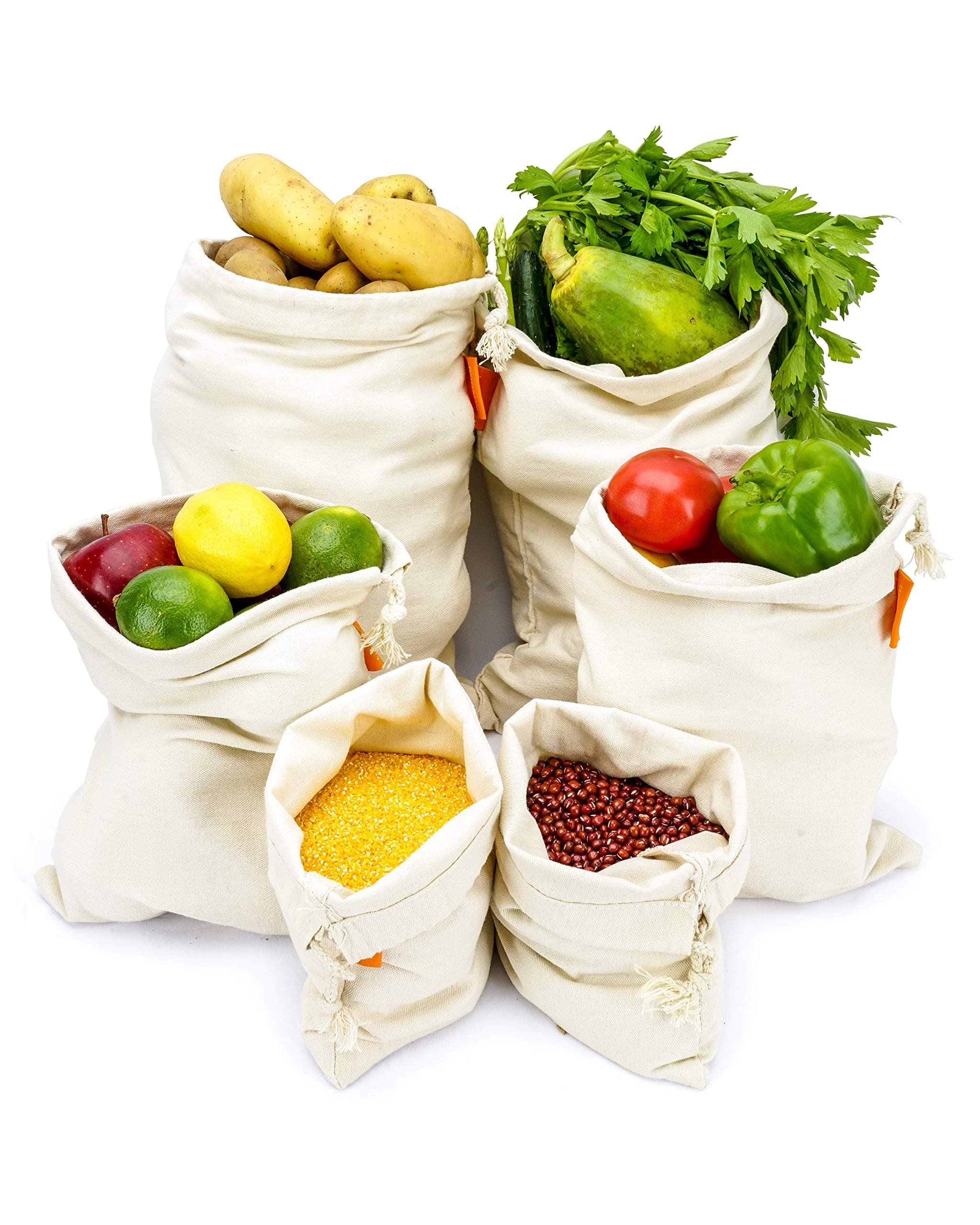 Bodaon Cotton Reusable Grocery Produce Bags