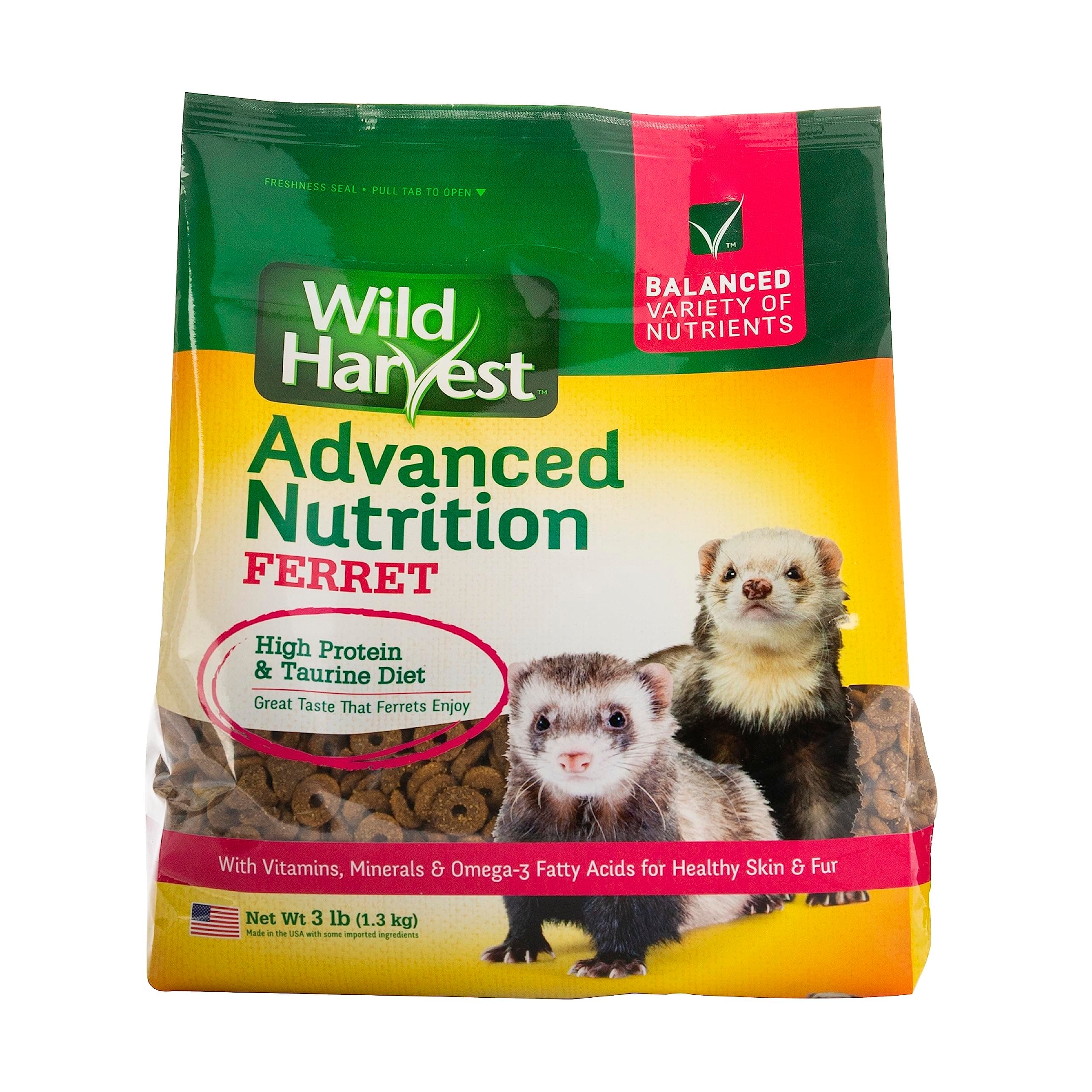 Wild Harvest Advanced Nutrition Ferret, High Protein And Taurine Diet, 3 Pounds