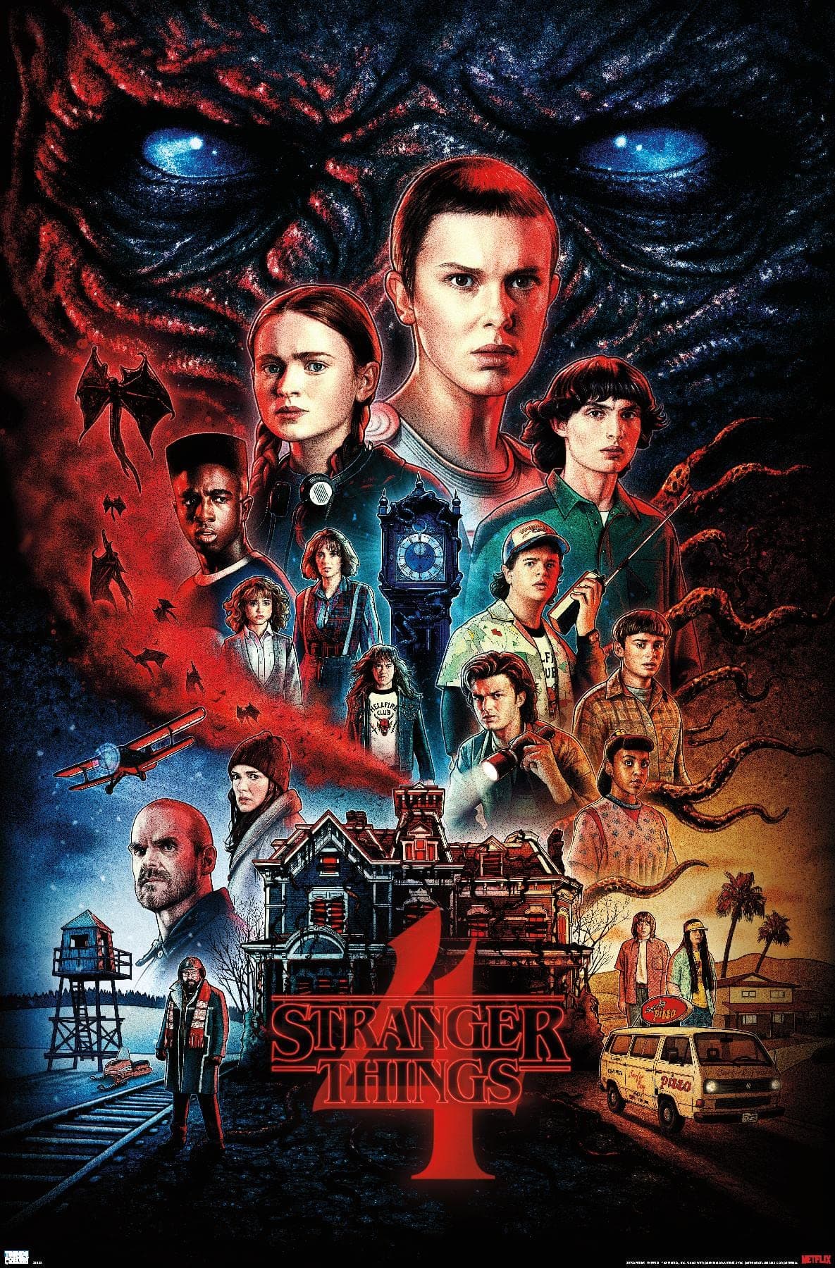 Netflix Stranger Things: Season 4 - One Sheet Wall Poster, 22.375" x 34", Unframed Version