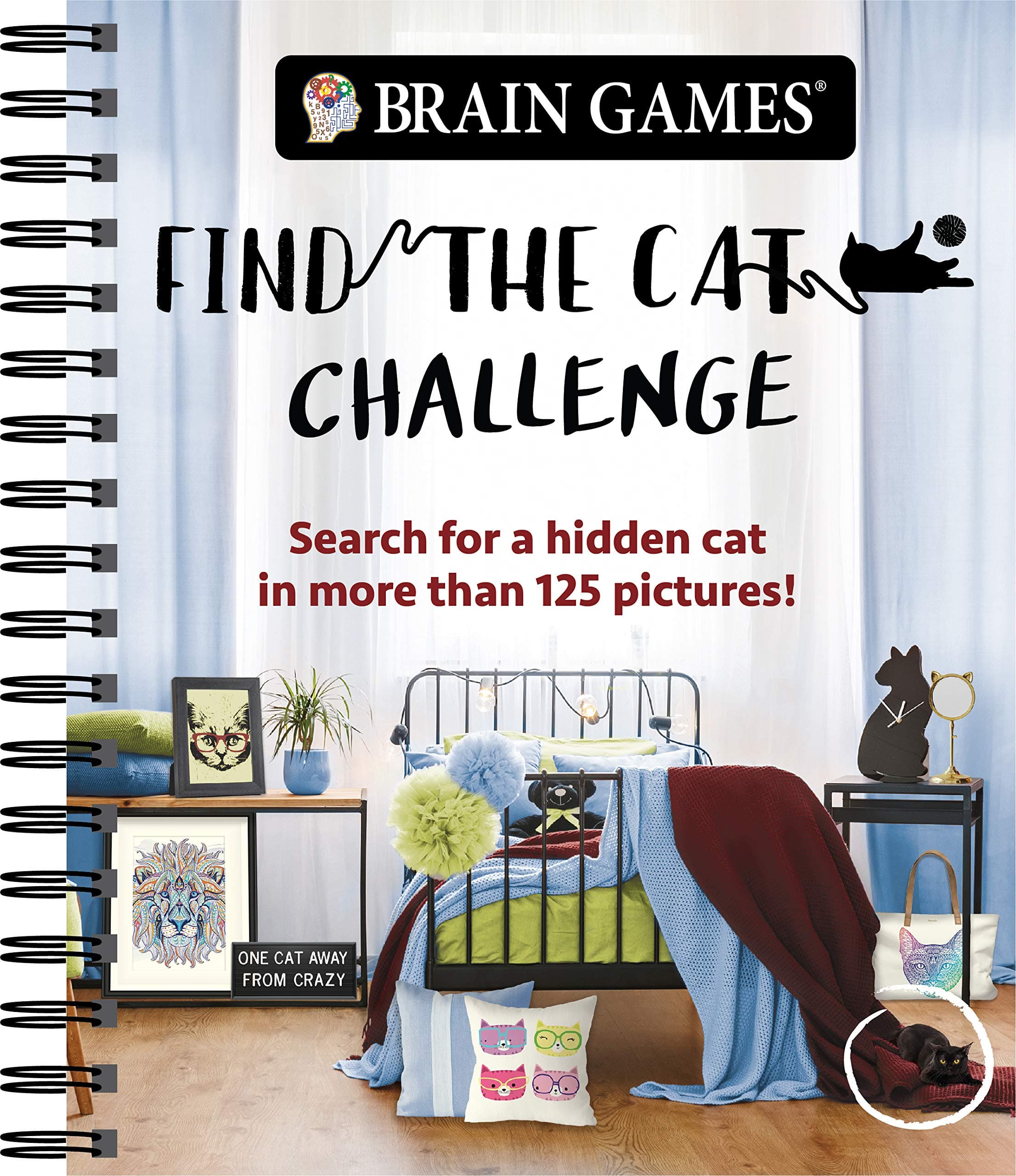 Brain Games - Find the Cat Challenge: Search for a Hidden Cat in More Than 125 Pictures! (Volume 2) (Brain Games - Picture Puzzles)