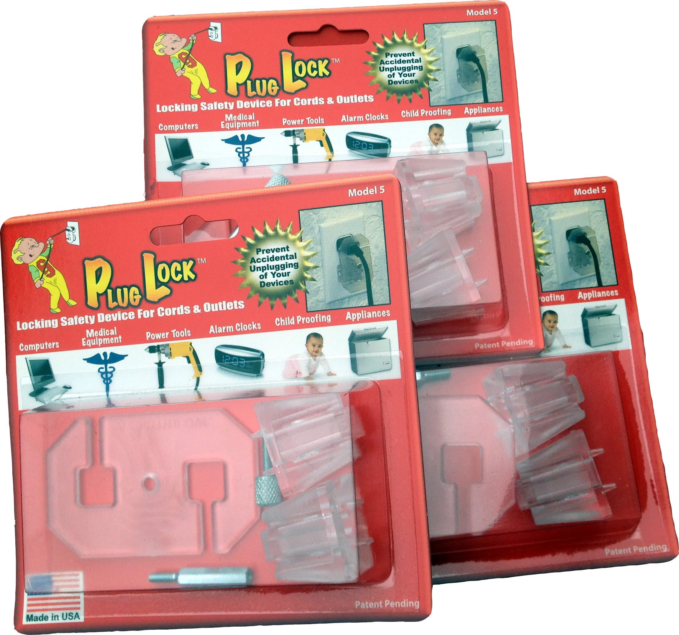 Byers CS-5-3PK Outlet Safety Plug, Off-White, 3-Pack