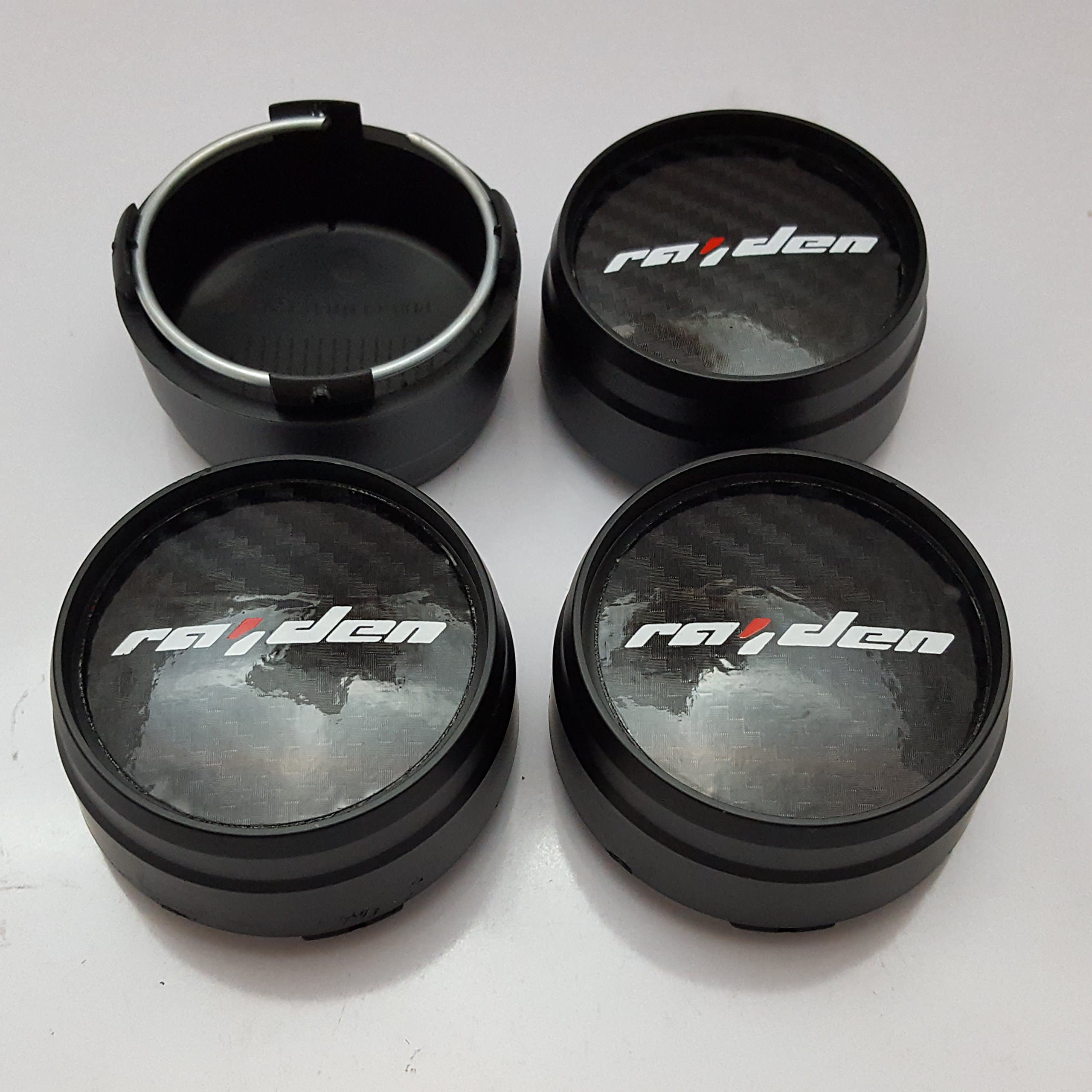 LENSO 4PCS Raiden Hub Caps Wheel Center Cap D1= 63mm. D2= 67mm.Wheel Rim 15" 16" 17"