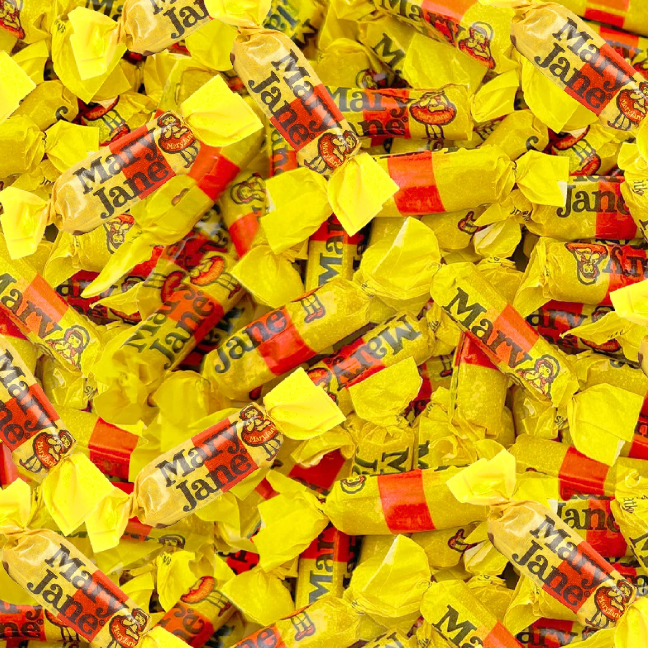 Mary Jane Candy | 2-Pound Bag | Peanut Butter Flavored Taffy Rolls | Gluten-Free