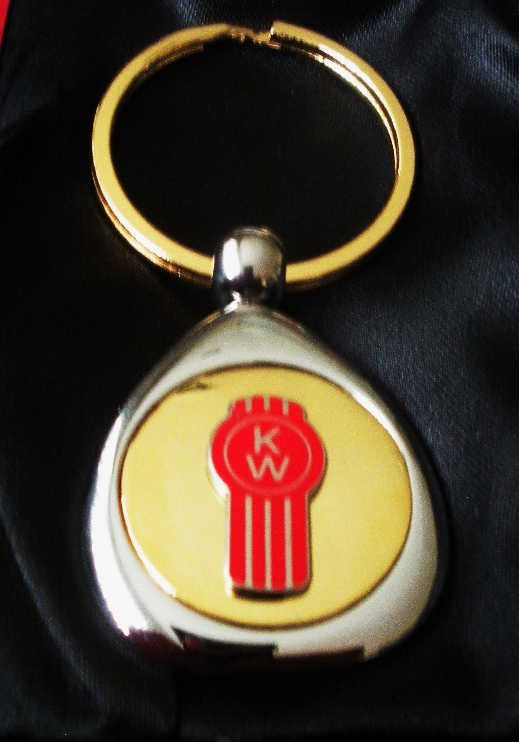 Kenworth Truck Two-Tone Gold & Silver Key Chain