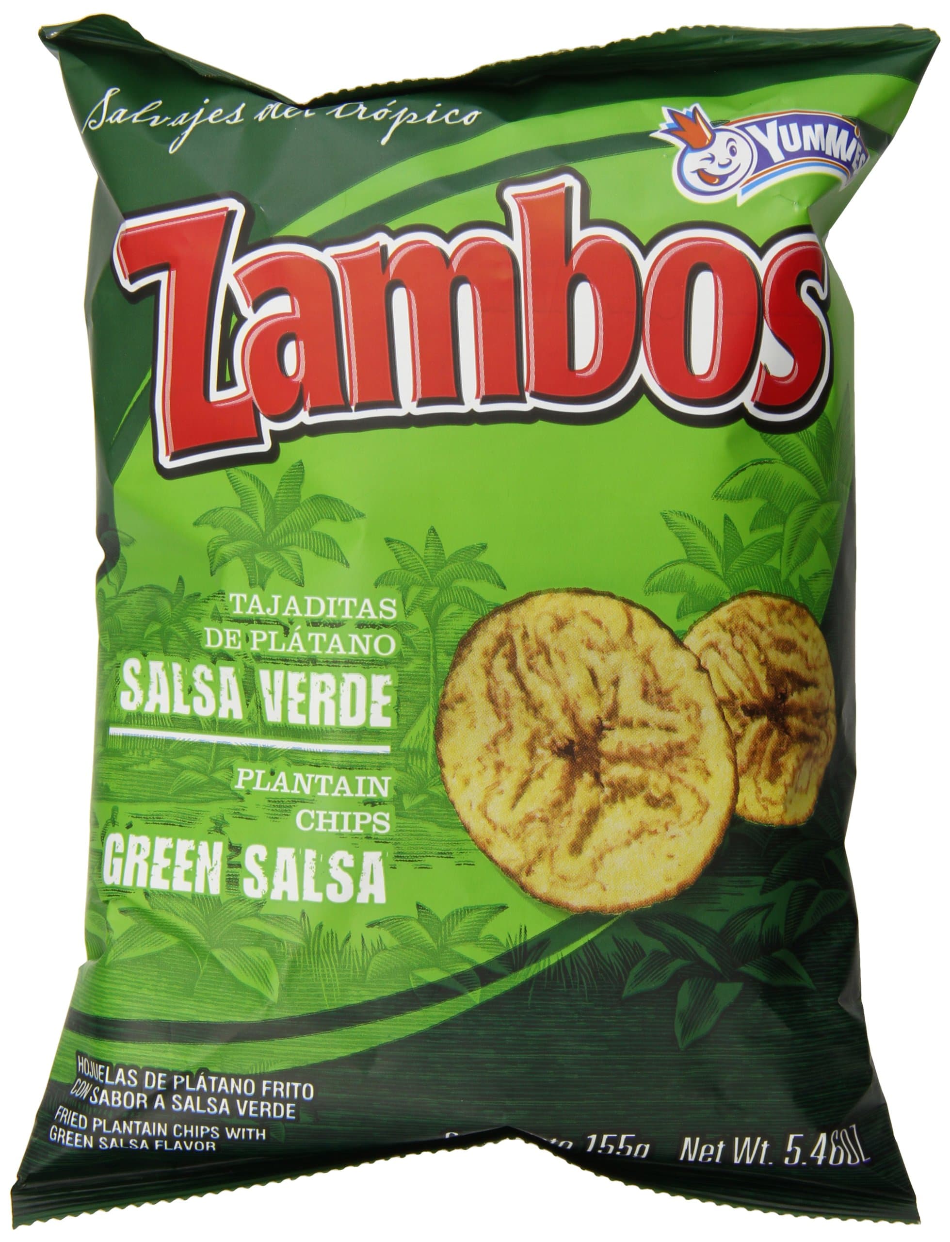 Mama Lycha Zambos Plantain Chips with Green Salsa, 6 Ounce