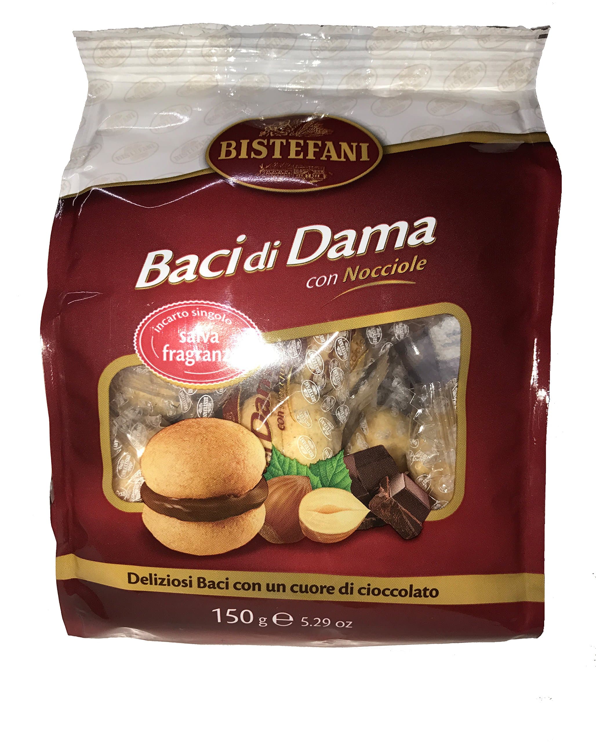 BISTEFANI Baci Di Dama con Nocciole - Lady's Kisses with hazelnuts 5.29 oz (150 gr)