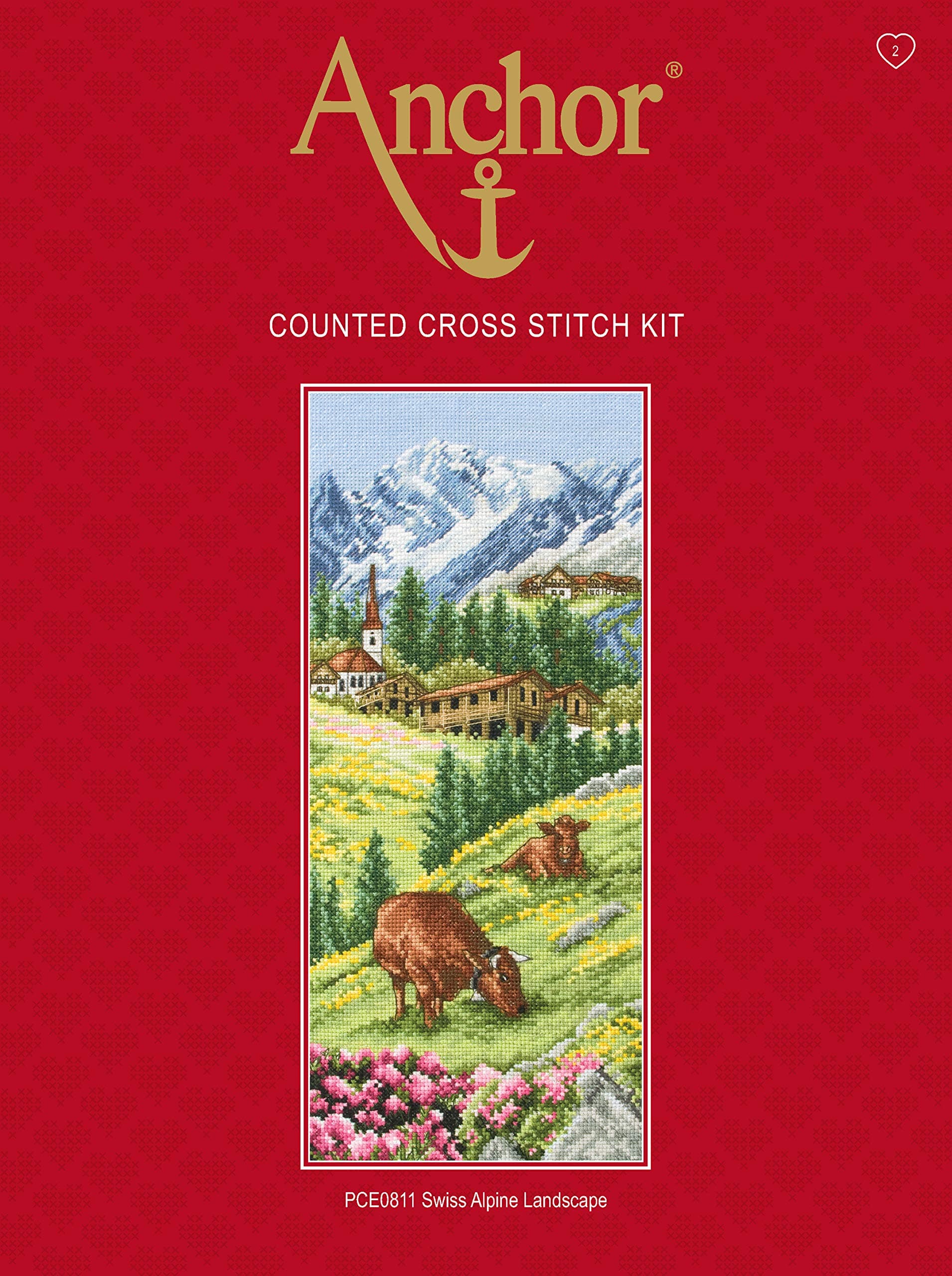 Swiss Alpine Landscape Cross Stitch Kit