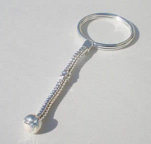 Buckets of Beads Silver KEY CHAIN fits Beads