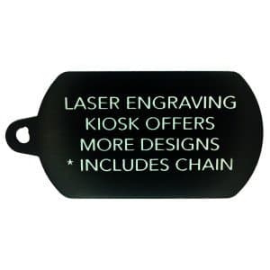 TAGWORKS ID Tag Designer - Military Style - Black - Dog Tag - Pack of 5!