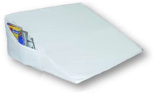 Rose Medical Bed Wedge - Foam Wedge Bed Pillow 25" x 23" x 12". Comes w/ white pillow cover