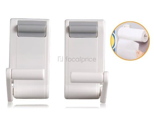 Adjustable Magnetic Toilet Paper Holder (White)