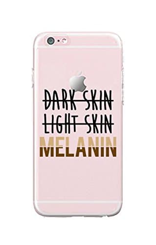 Compatible for iPhone 8 Plus - Durable Slim Case -Quote Compatible for iPhone Case - Melanin - Quote - Dark Skin Light Skin Melanin - Sassy - Fun - Funny