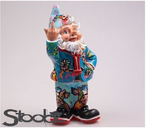 Stoobz VS 002 Dwarf "Cheerful Painting" with Dutch Cows Figurine - Multi-Colour