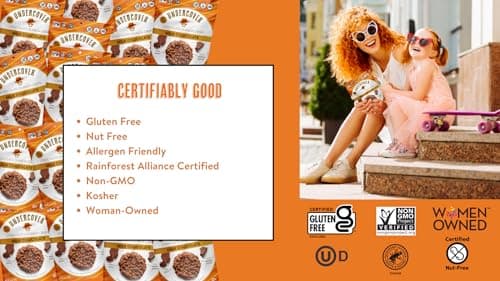 Undercover Chocolate Quinoa Crisps - Milk Chocolate + Peppermint | 70-Count, Individually Wrapped Crisps | Gluten Free, Nut-Free, Allergen Friendly, Kosher