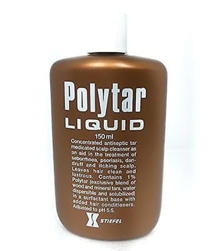Polytar Liquid Concentrated Antiseptic Tar Medicated Scalp Cleanser Shampoo, 150 ml, Pack of 2
