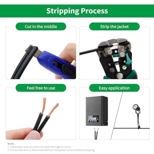 FIRMERST - 12m low voltage horizontal lighting cable