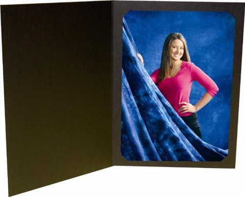 Black Photo Folder for a 8x10 or 6x8 Photo -Pack of 50