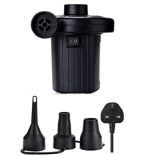 Gaoni Electric Pump for Inflatables Paddling Pool Pump,Airbed Pump with 3 Nozzles, Air bed Pump for Inflatables,Camping Sports, Kids Paddling Pools & Toys,220-240V/150W,Portable