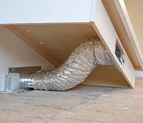 Toe Ductor Base Board Vent Under Cabinet Toe Kick Ducting Kit (Important! Please Check the Location of Venting Boot/Hole in Your Home to Make Sure You Need This Version)