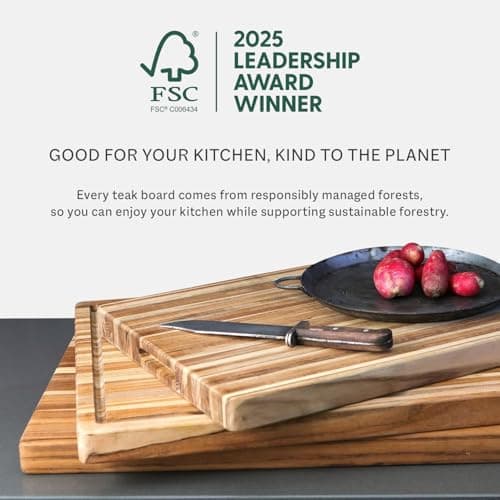 Teakhaus Cutting Board, Brown, 51 x 35.5 x 6.4 cm