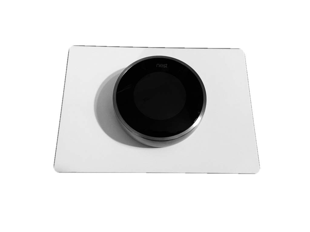 Decorative Multiple Sizes E - Nest Thermostat Wall Plate - WHITE RECTANGLE (6 x 8)
